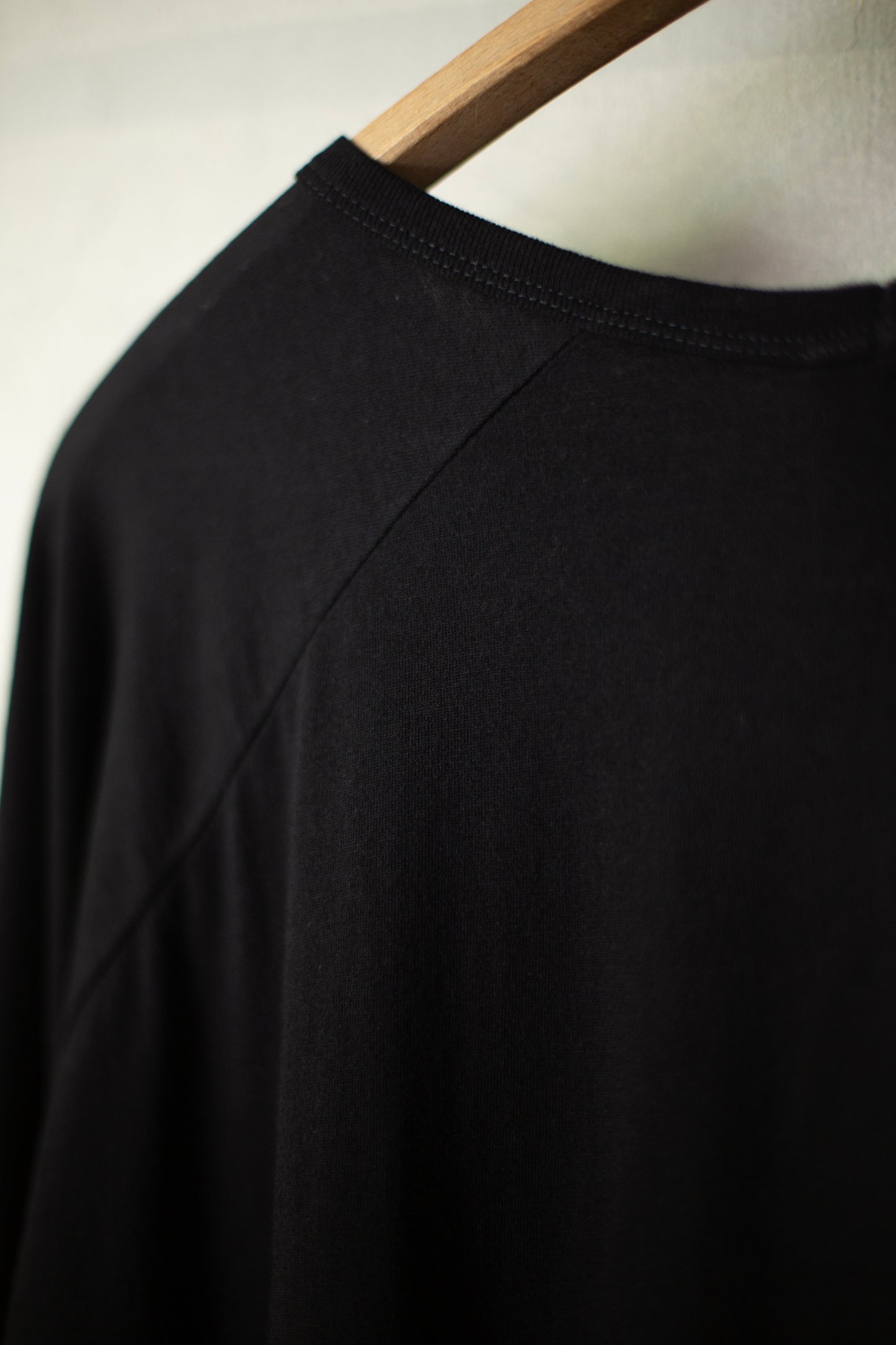 TEE#88 - COTTON/CASHMERE JERSEY BLACK