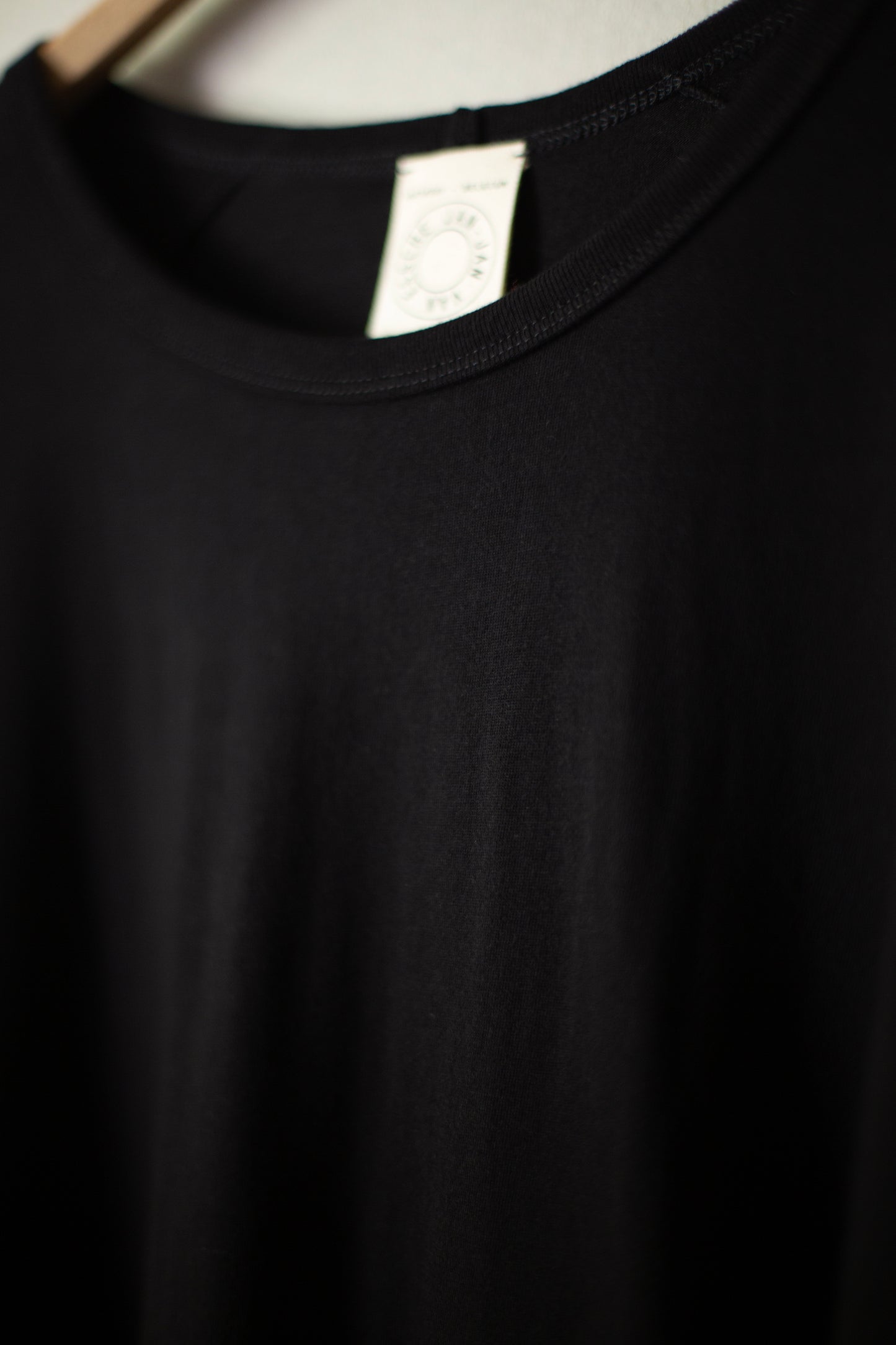 TEE#88 - COTTON/CASHMERE JERSEY BLACK