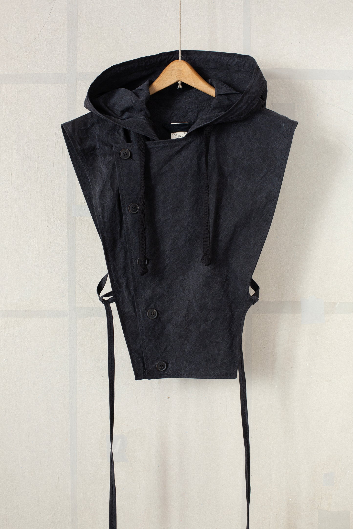 HOODPIECE#1 - TIME WASHED CANVAS BLACK