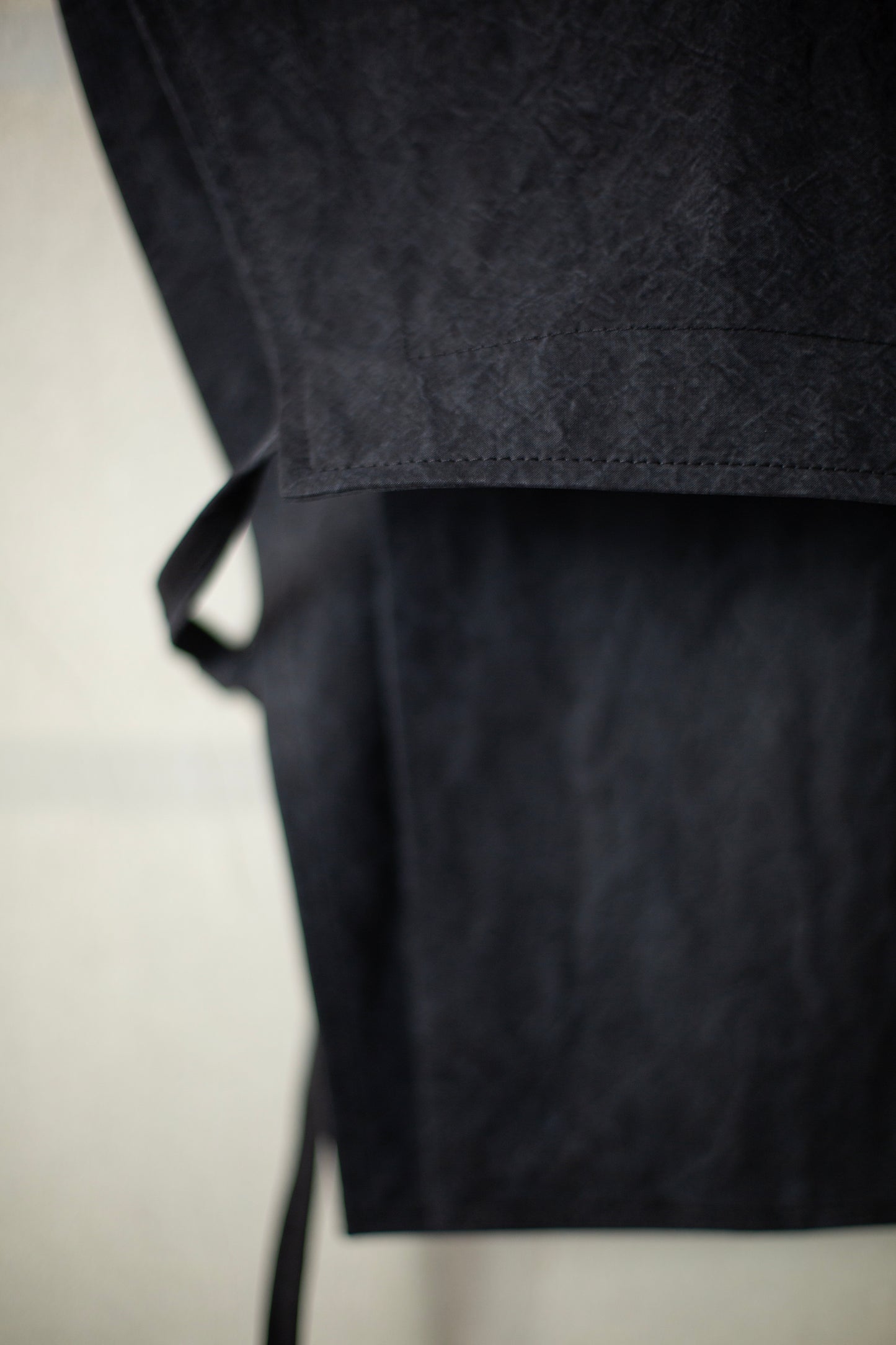 HOODPIECE#1 - TIME WASHED CANVAS BLACK