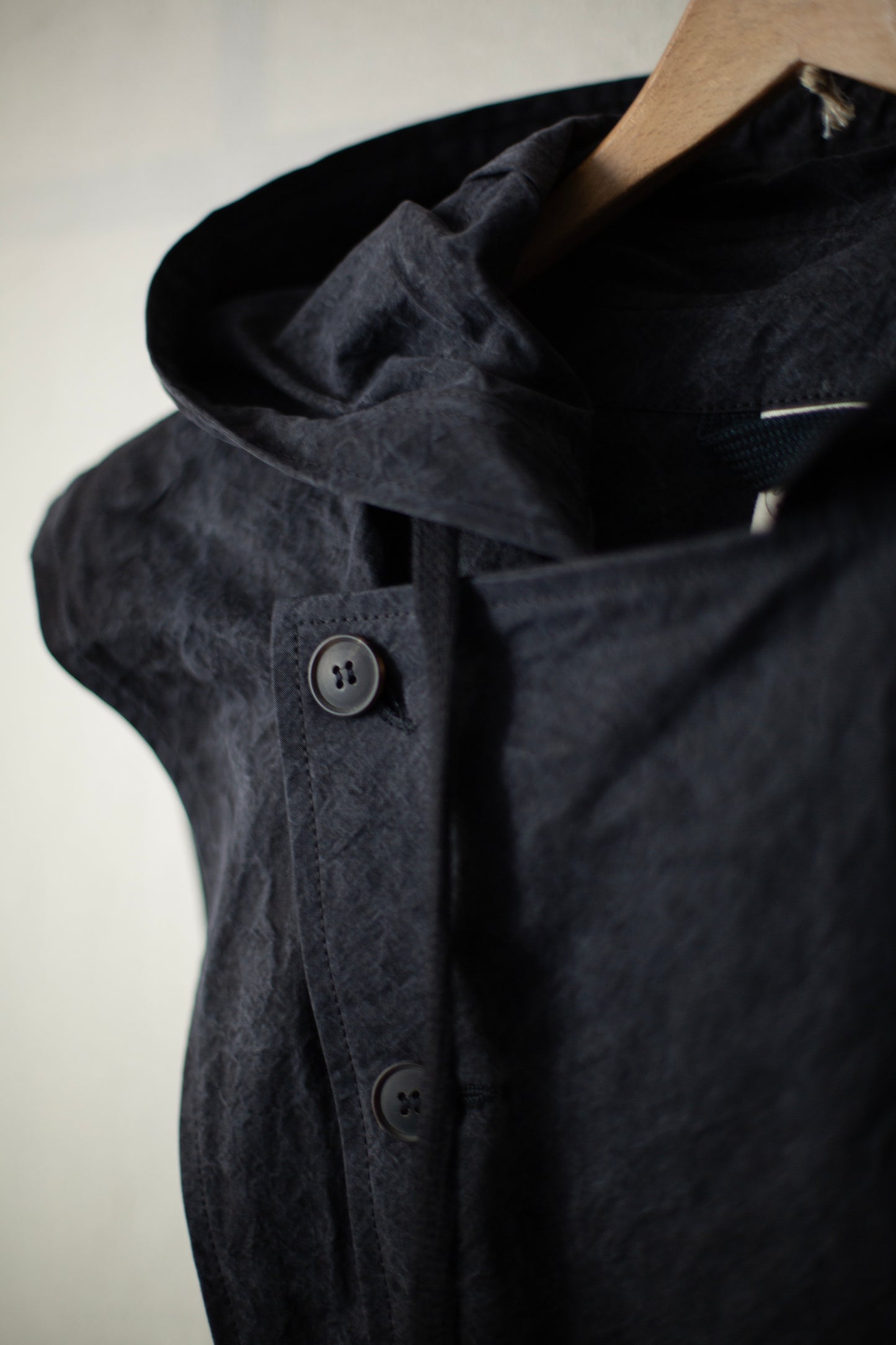 HOODPIECE#1 - TIME WASHED CANVAS BLACK