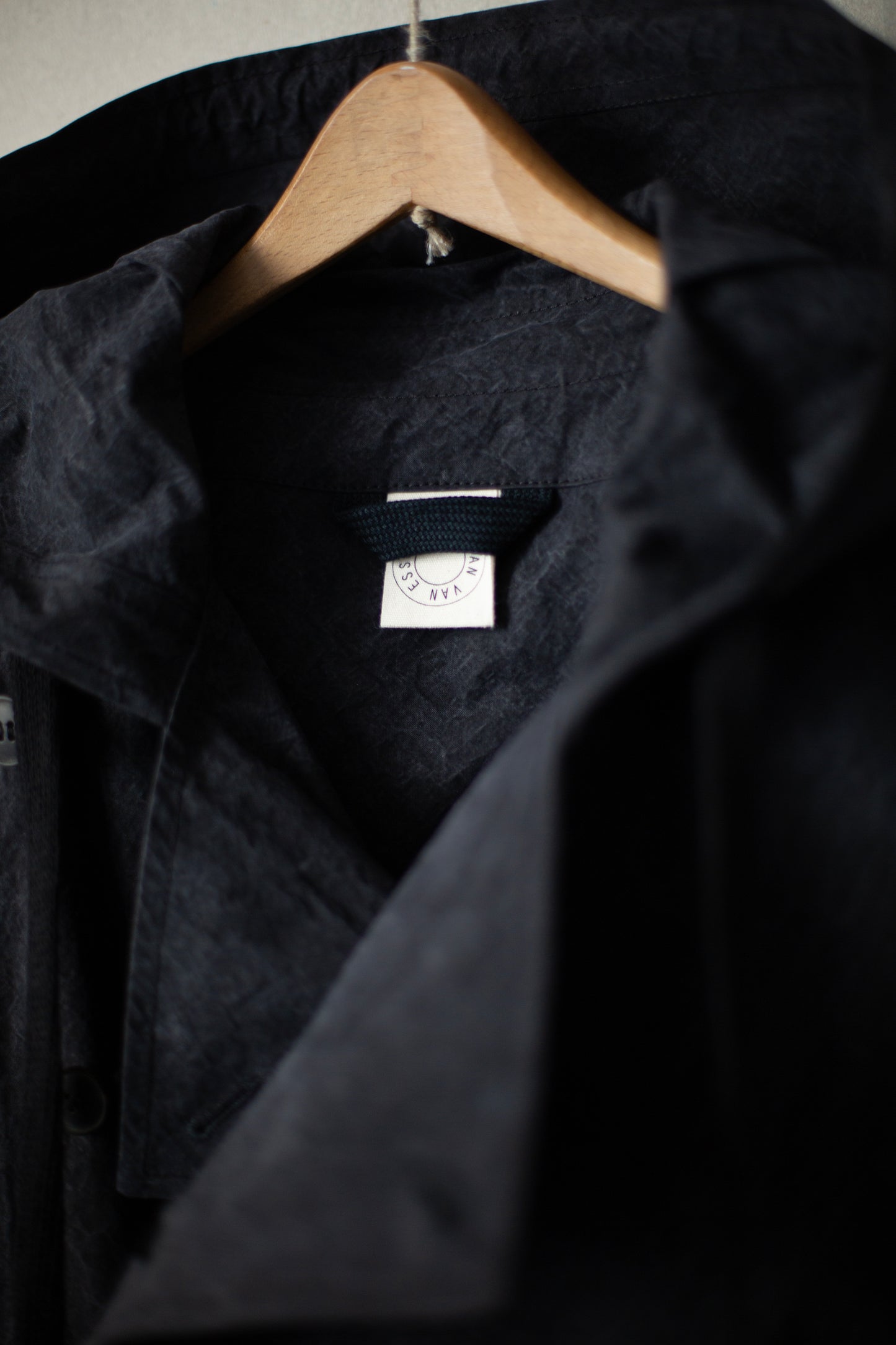 HOODPIECE#1 - TIME WASHED CANVAS BLACK