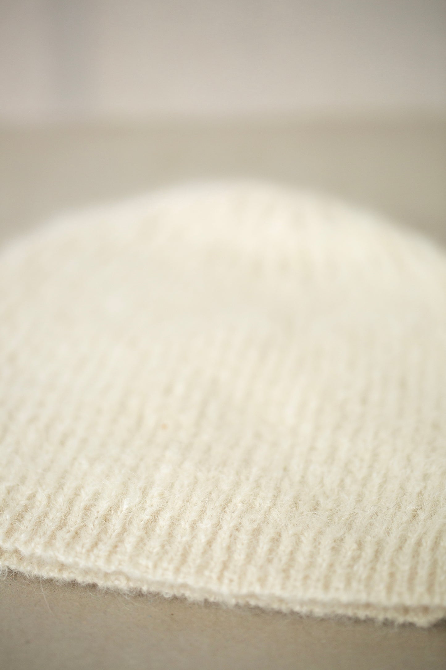 BEANIE#5 - GOAT MOHAIR NATURAL