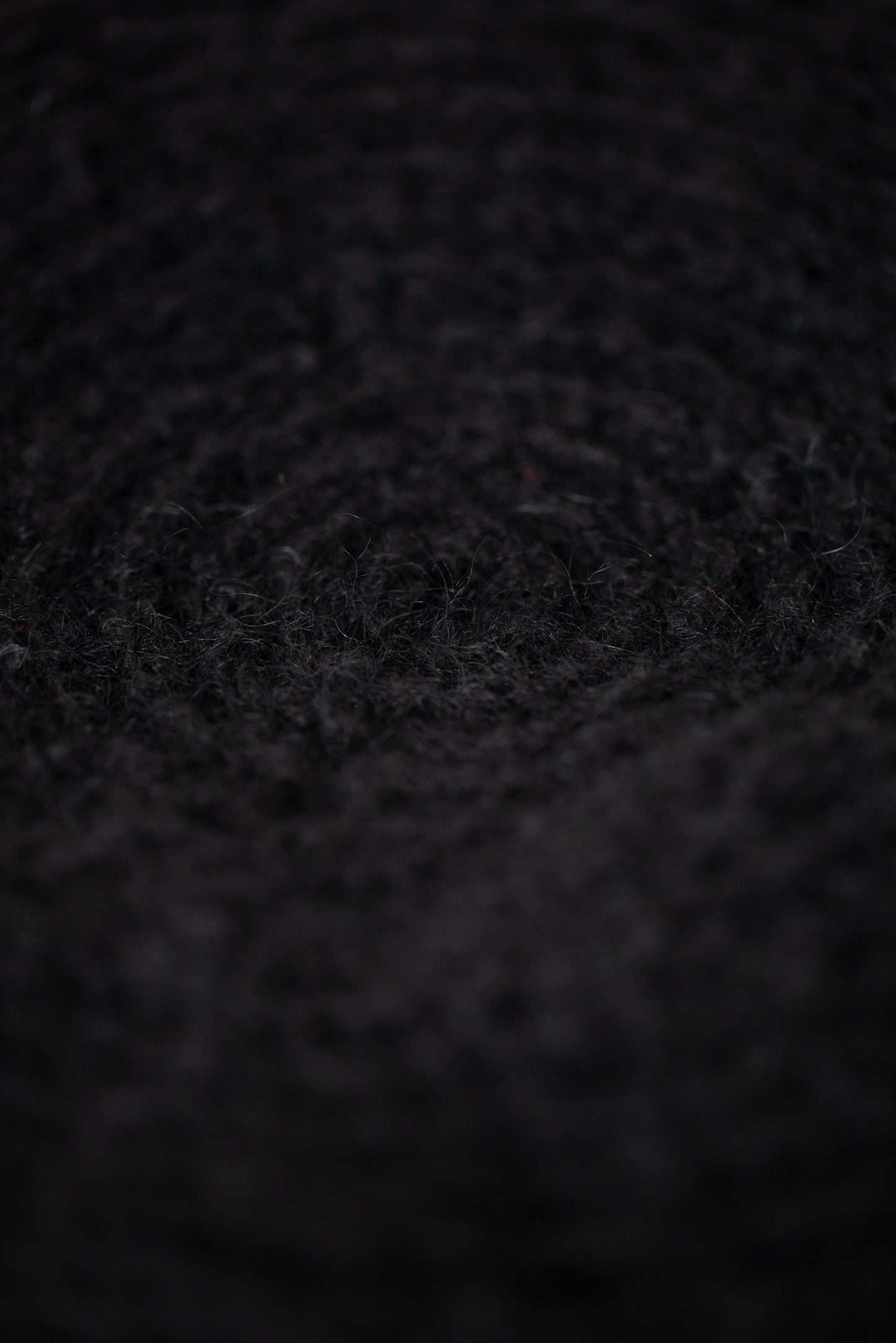 BERET#1 - GOAT MOHAIR BLACK