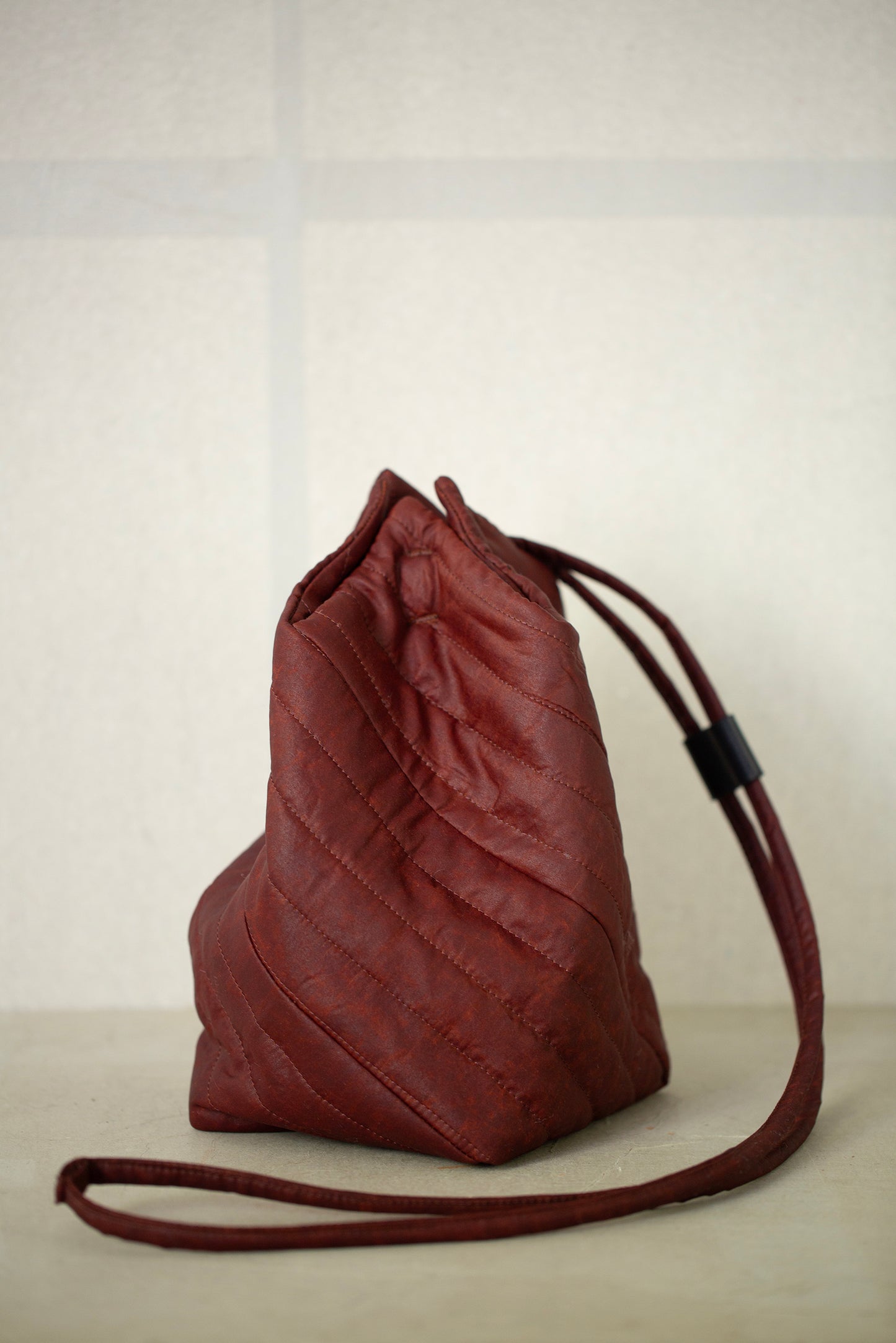 BAG#41 - SHULIANG SILK PADDED OXBLOOD
