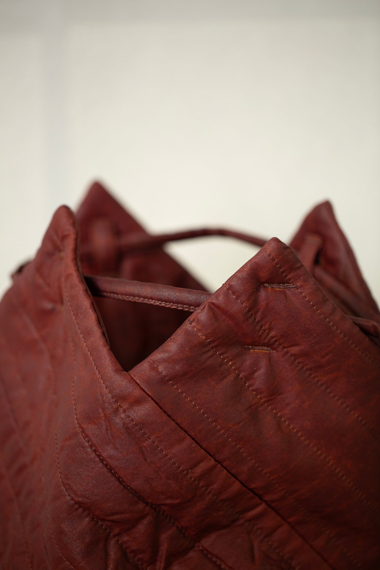 BAG#41 - SHULIANG SILK PADDED OXBLOOD