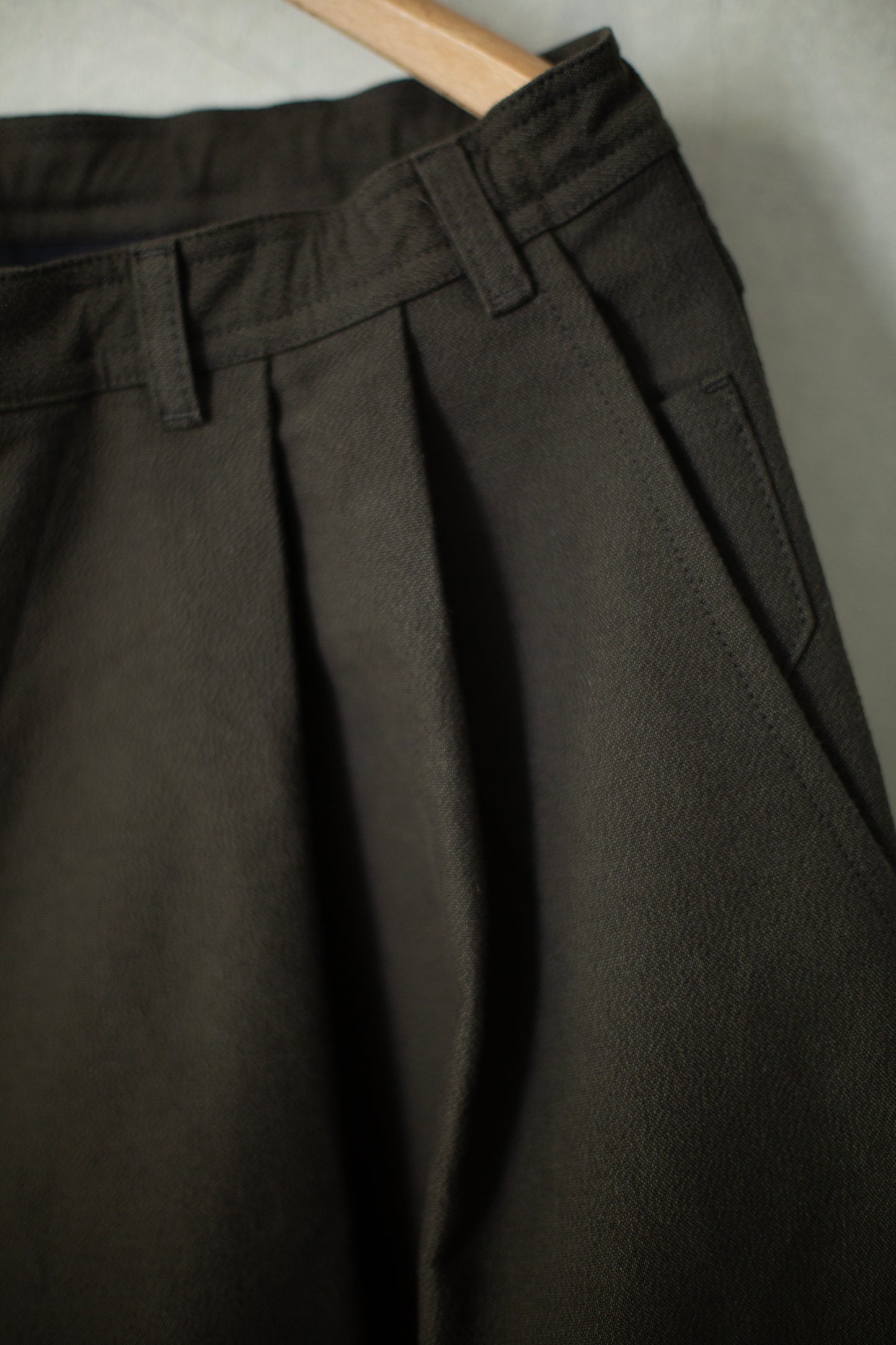 TROUSERS#87 - ANTIQUE COTTON CLOTH FOREST