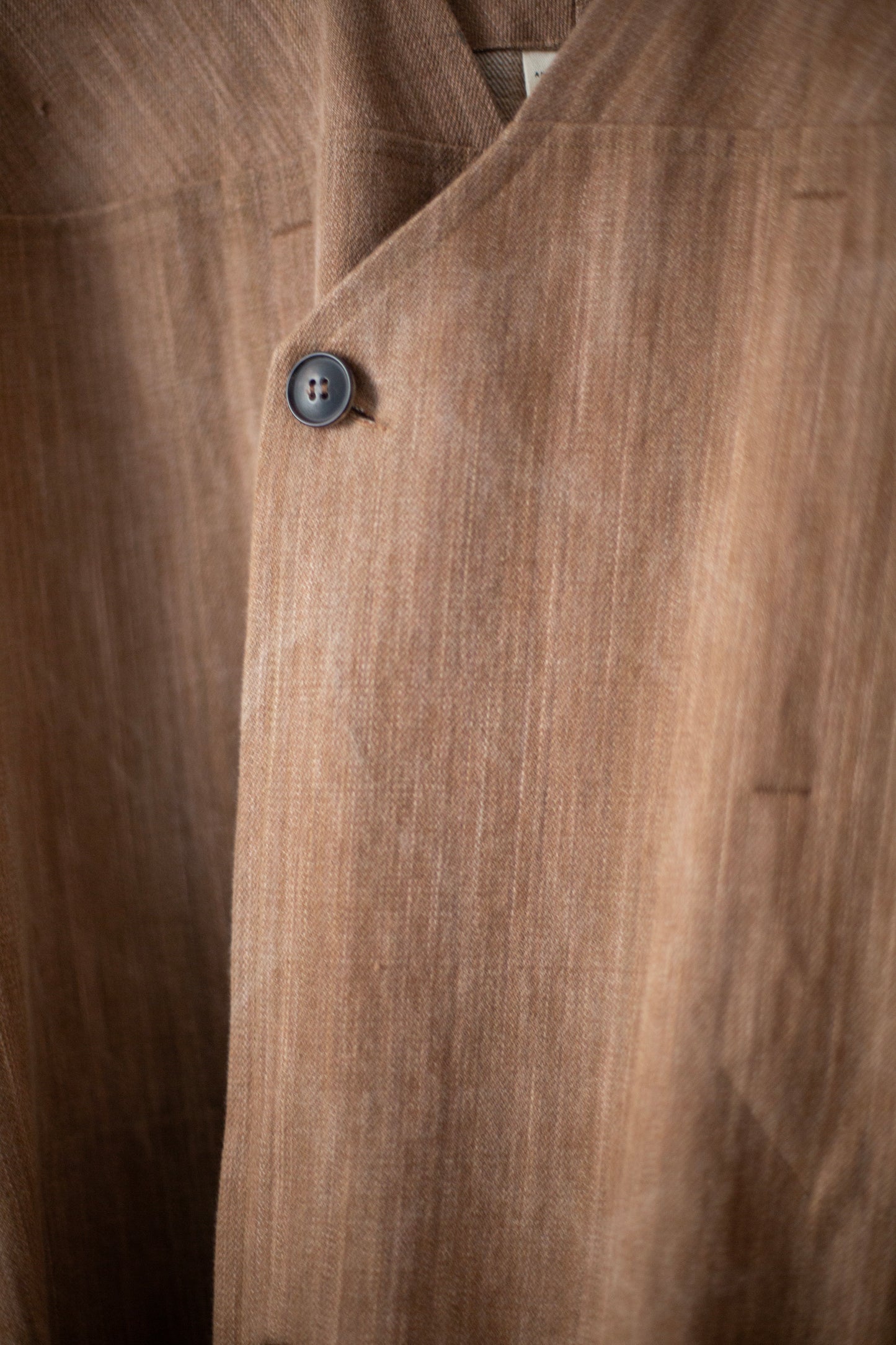 SLEEVELESS COAT#3 - COTTON DENIM KAKISHIBU