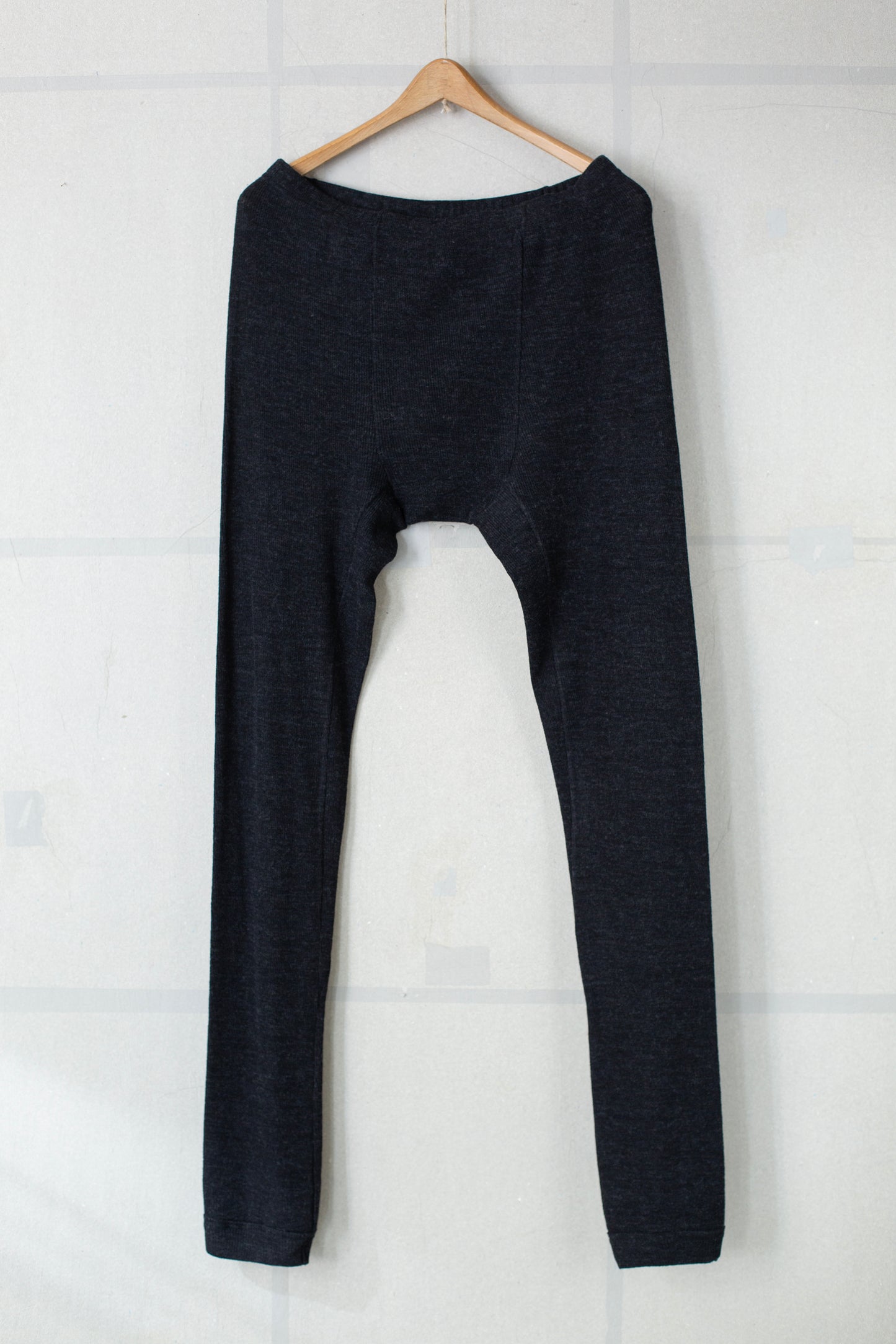 LONG JOHNS#8 - WOOL 2/2 RIB ANTHRACITE