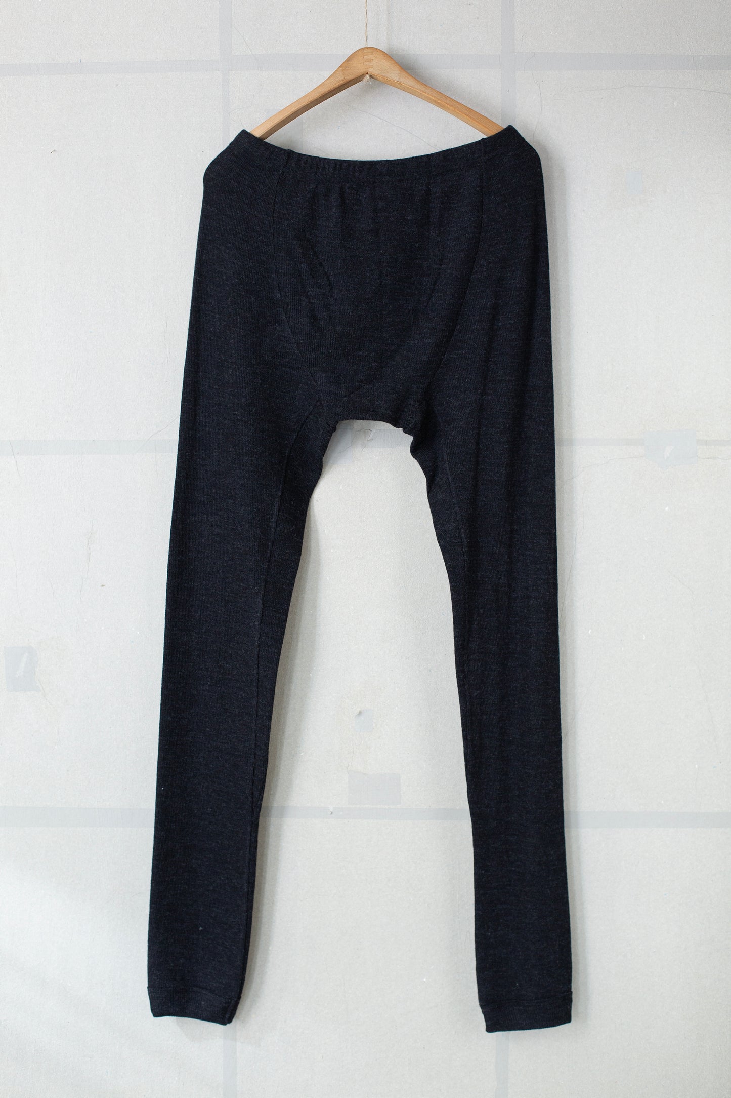LONG JOHNS#8 - WOOL 2/2 RIB ANTHRACITE