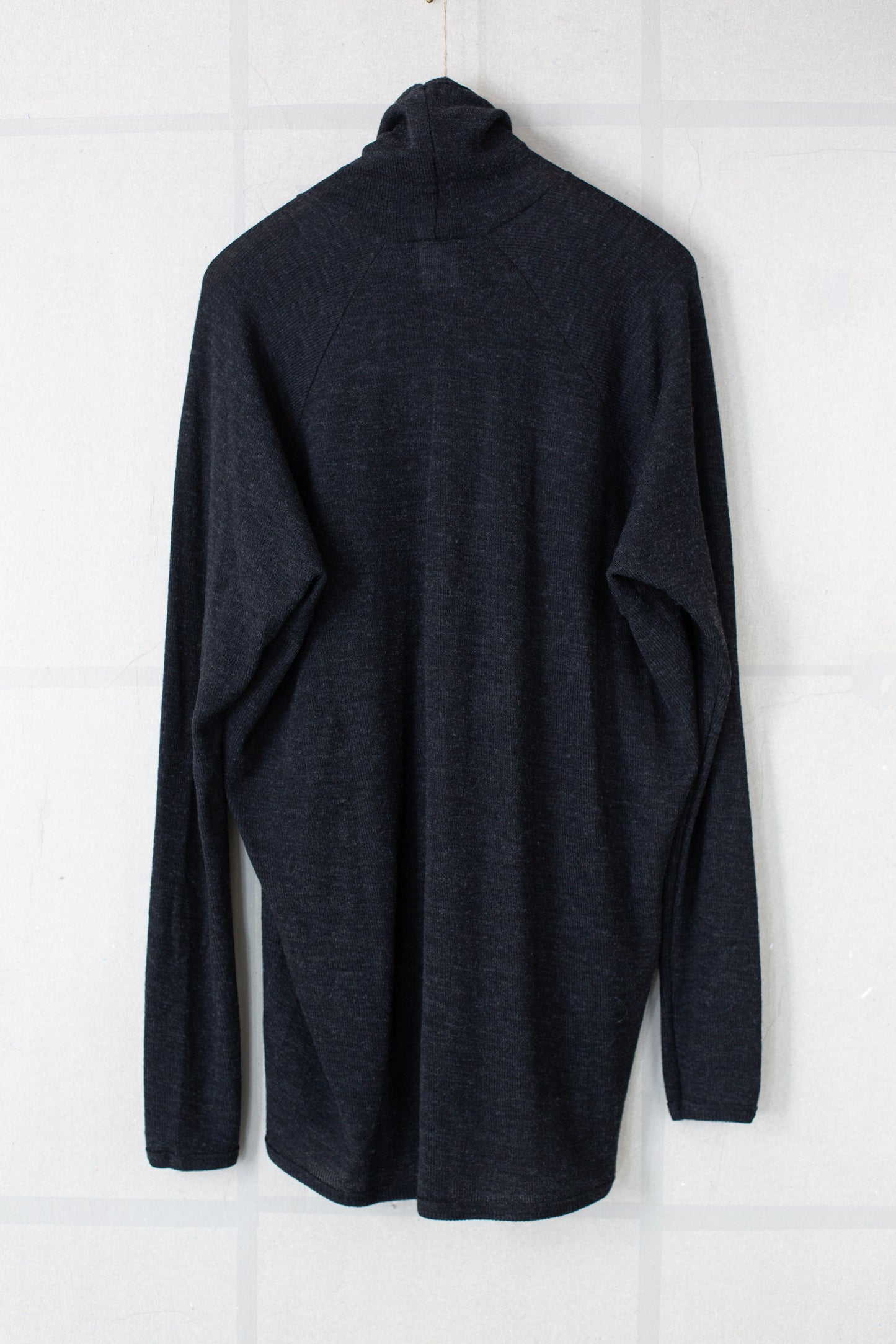 TEE#65 - WOOL 2/2 RIB ANTHRACITE