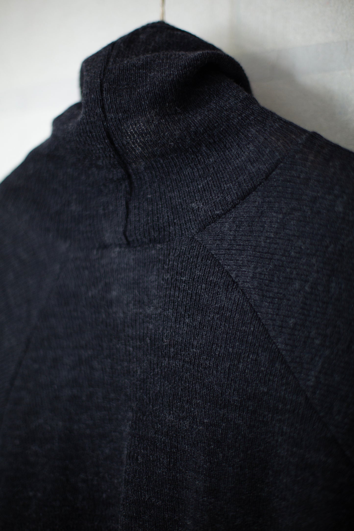 TEE#65 - WOOL 2/2 RIB ANTHRACITE