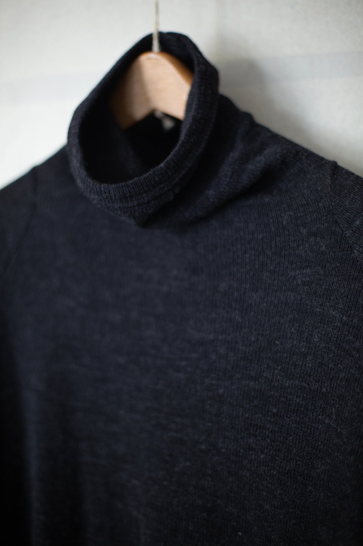 TEE#65 - WOOL 2/2 RIB ANTHRACITE