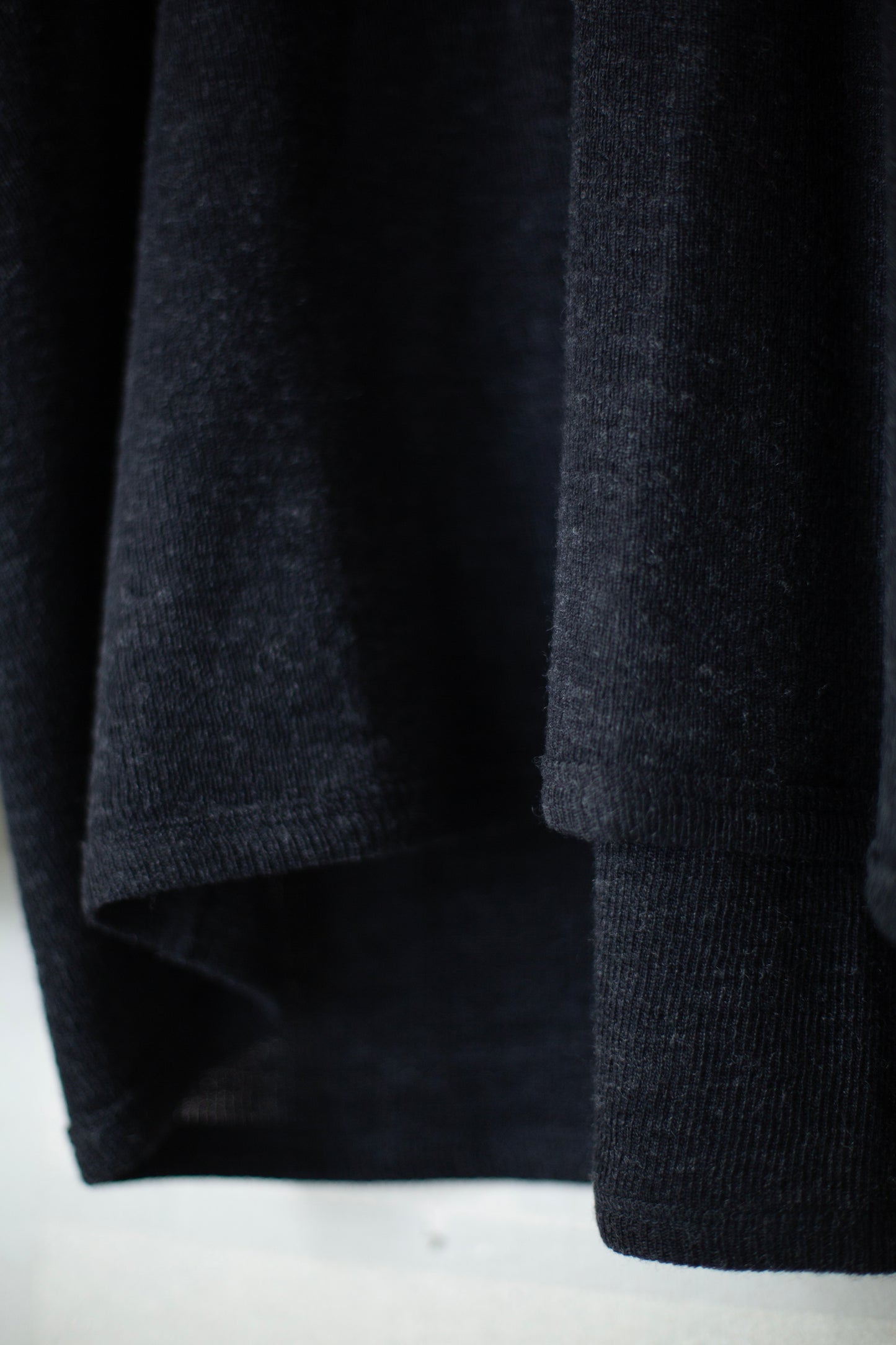 TEE#65 - WOOL 2/2 RIB ANTHRACITE