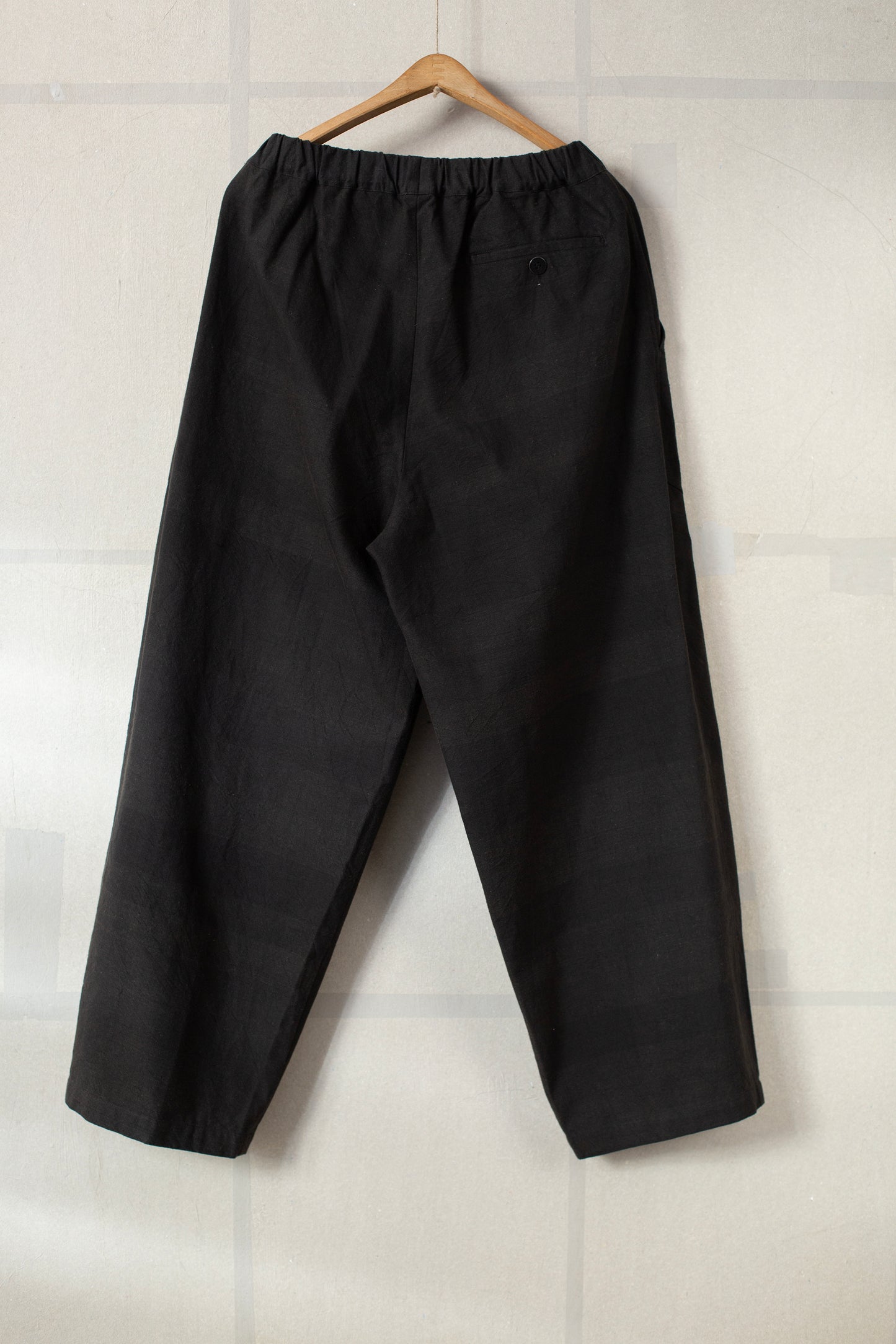 black mill cotton khadi thick pants