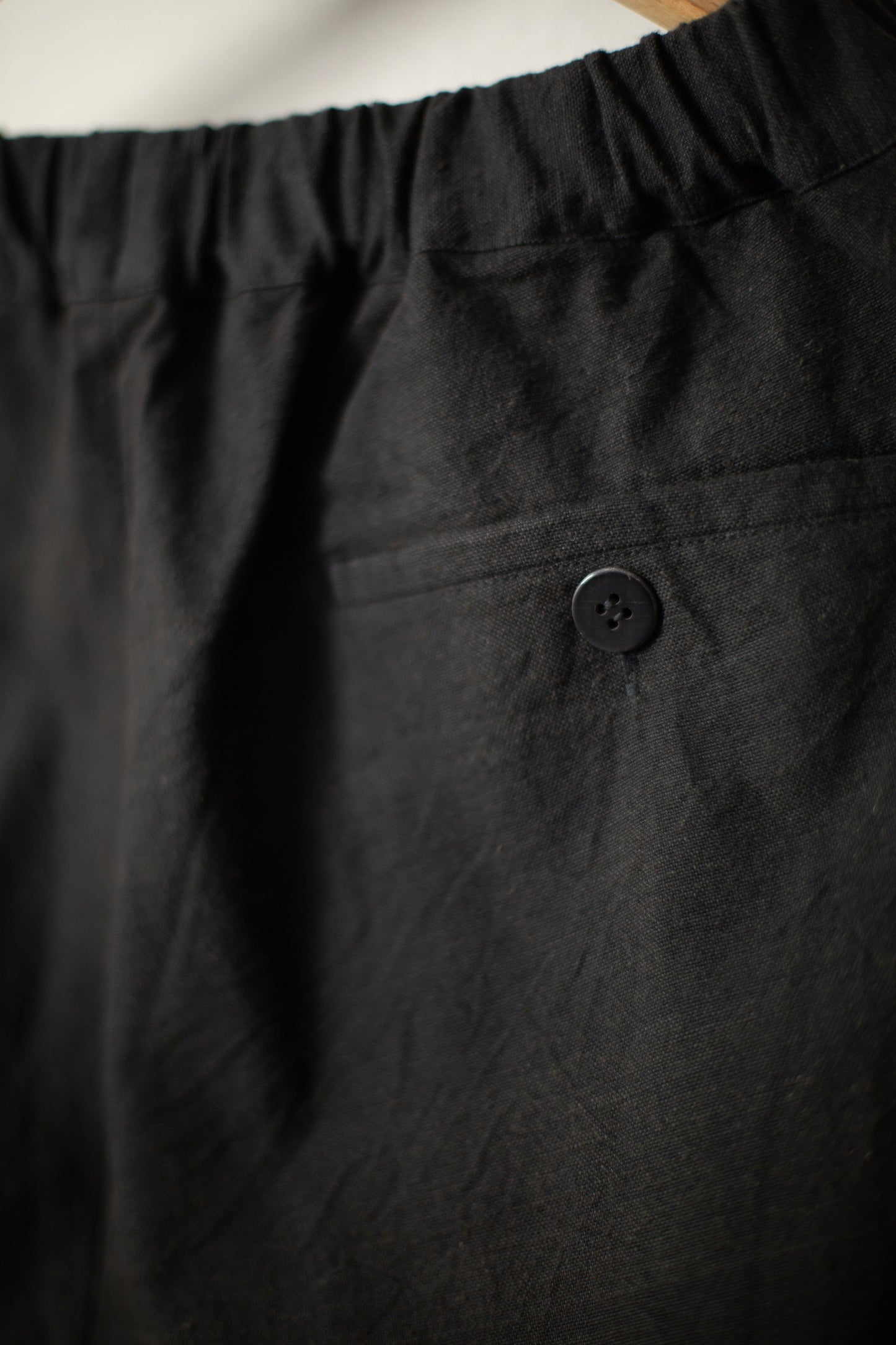black mill cotton khadi thick pants