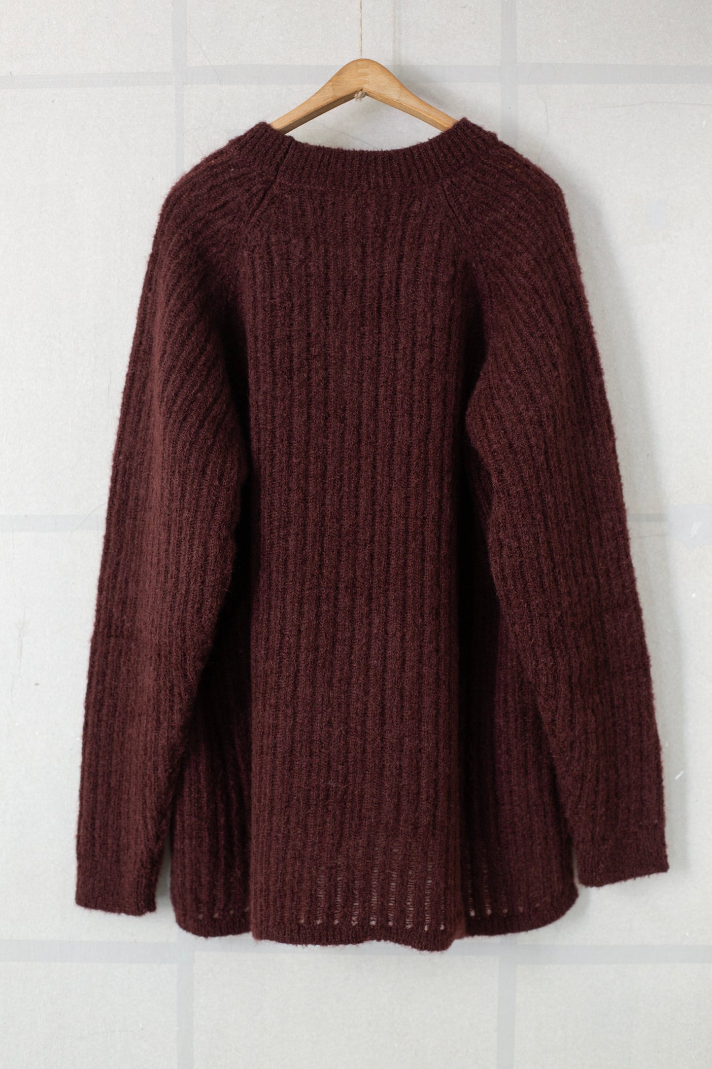 KNIT#71 - GOAT MOHAIR OXBLOOD