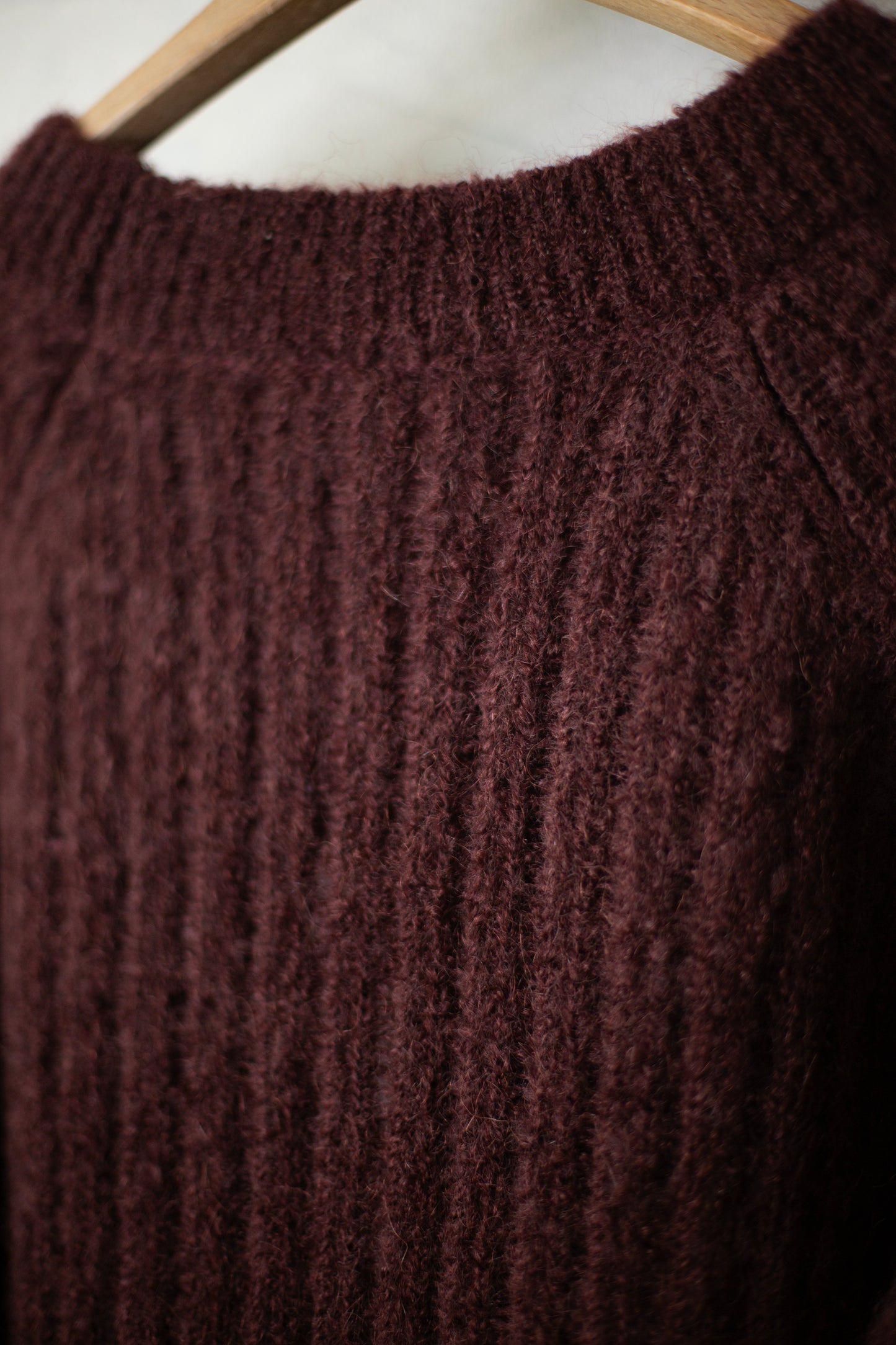 KNIT#71 - GOAT MOHAIR OXBLOOD