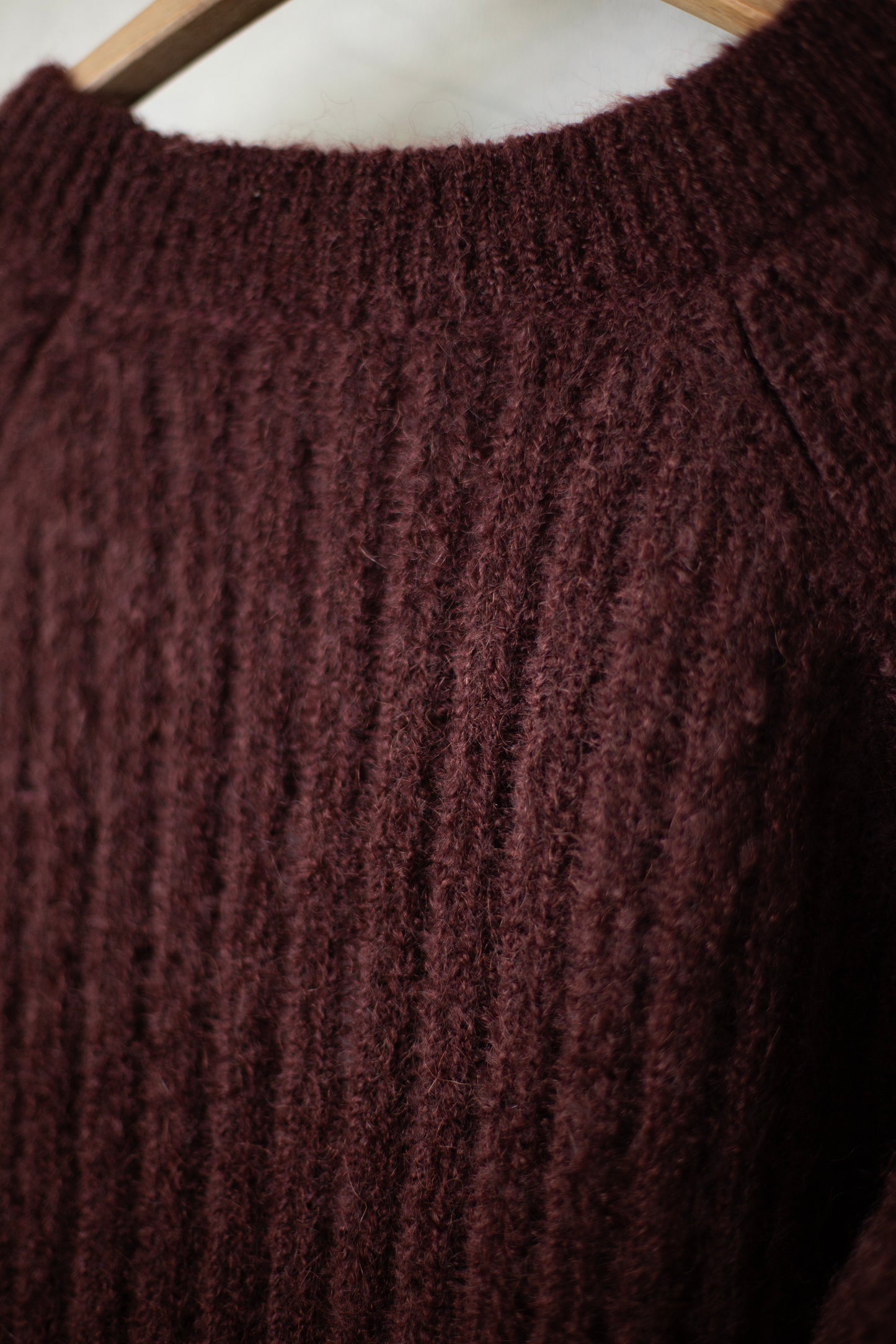 KNIT#71 - GOAT MOHAIR OXBLOOD