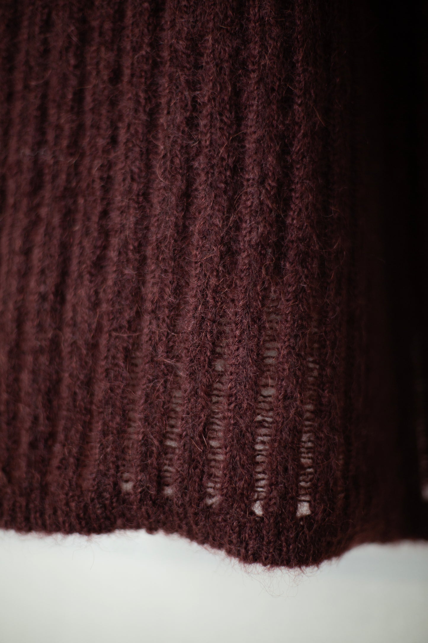 KNIT#71 - GOAT MOHAIR OXBLOOD