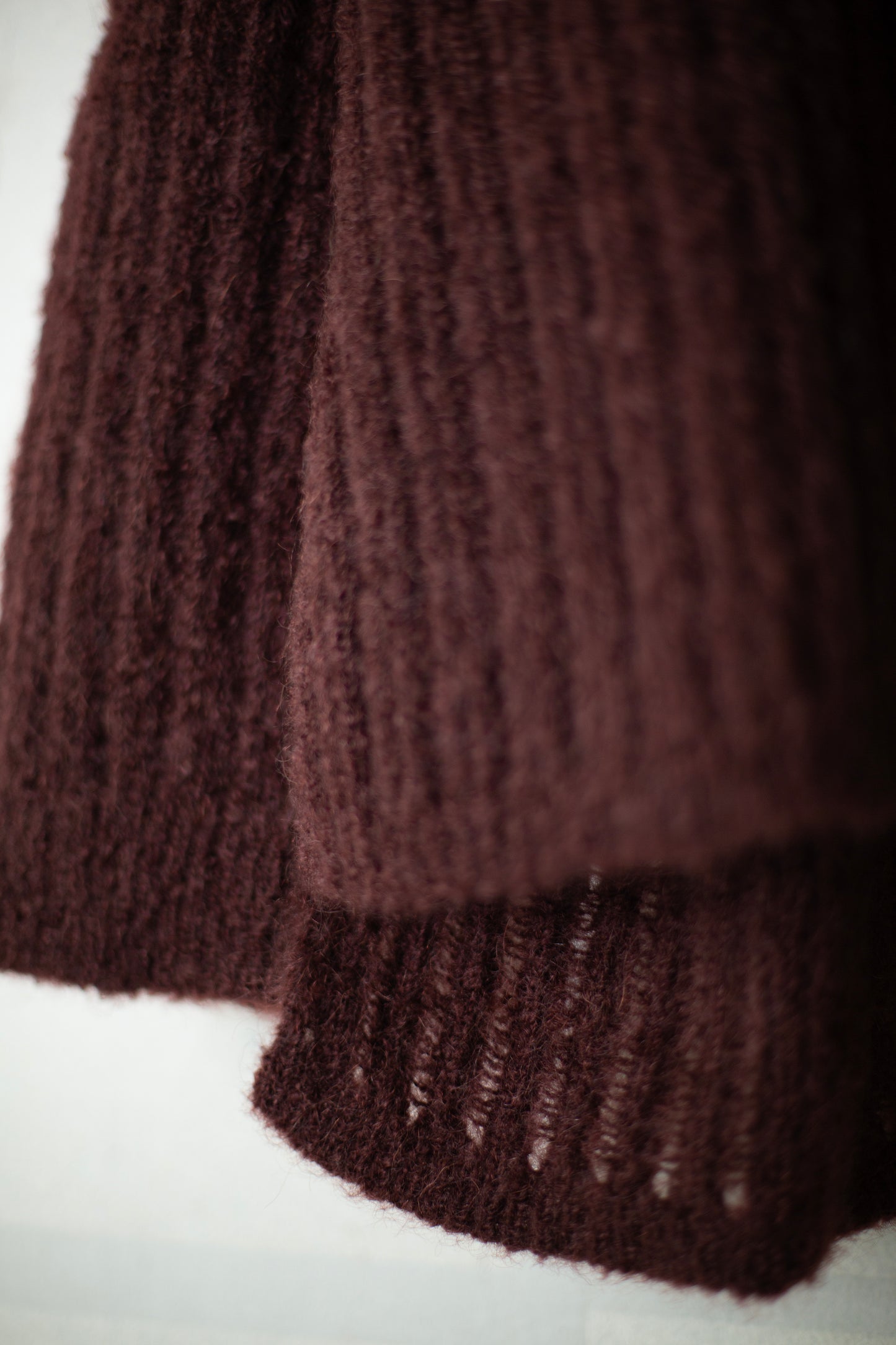 KNIT#71 - GOAT MOHAIR OXBLOOD