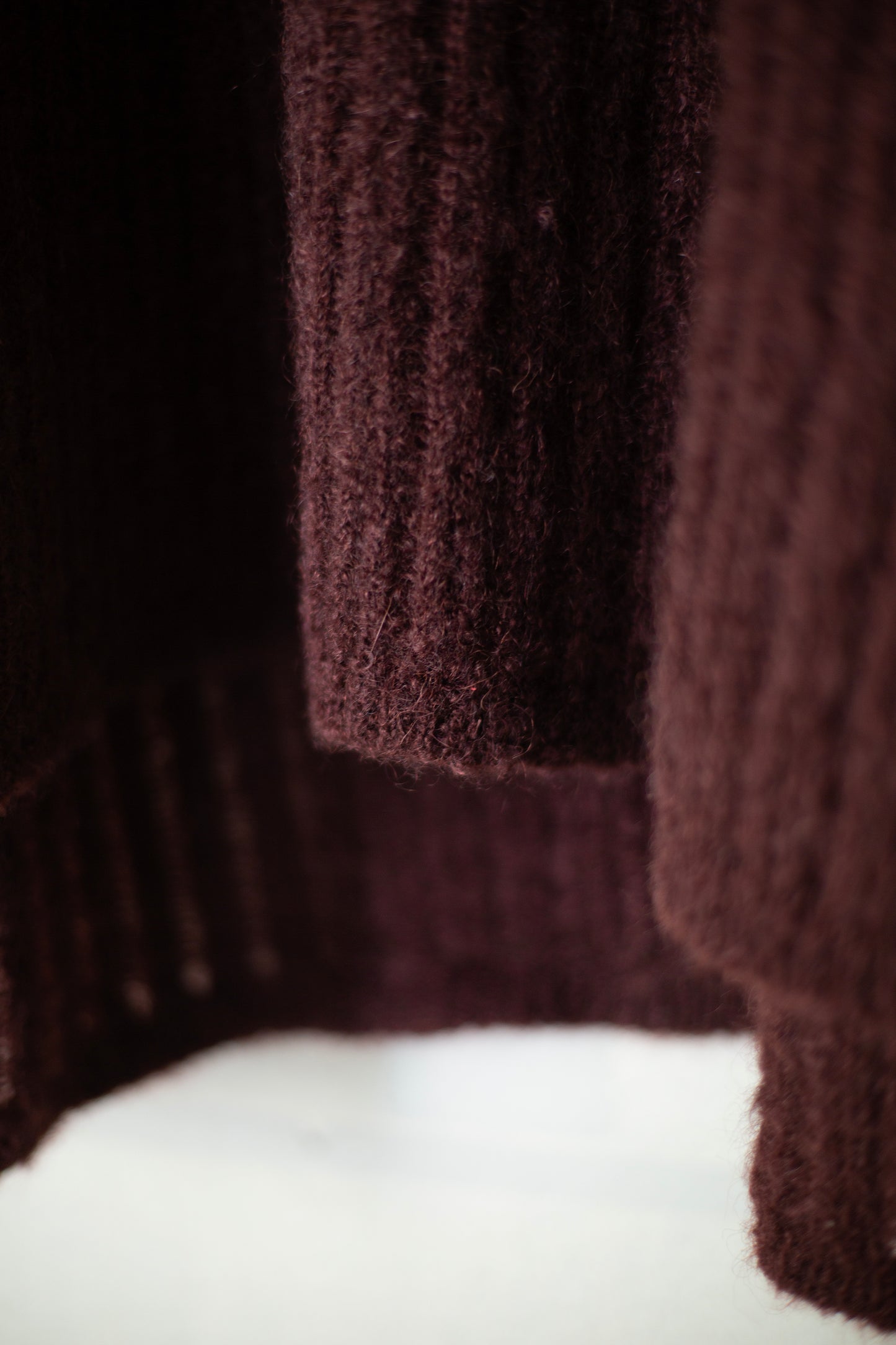 KNIT#71 - GOAT MOHAIR OXBLOOD