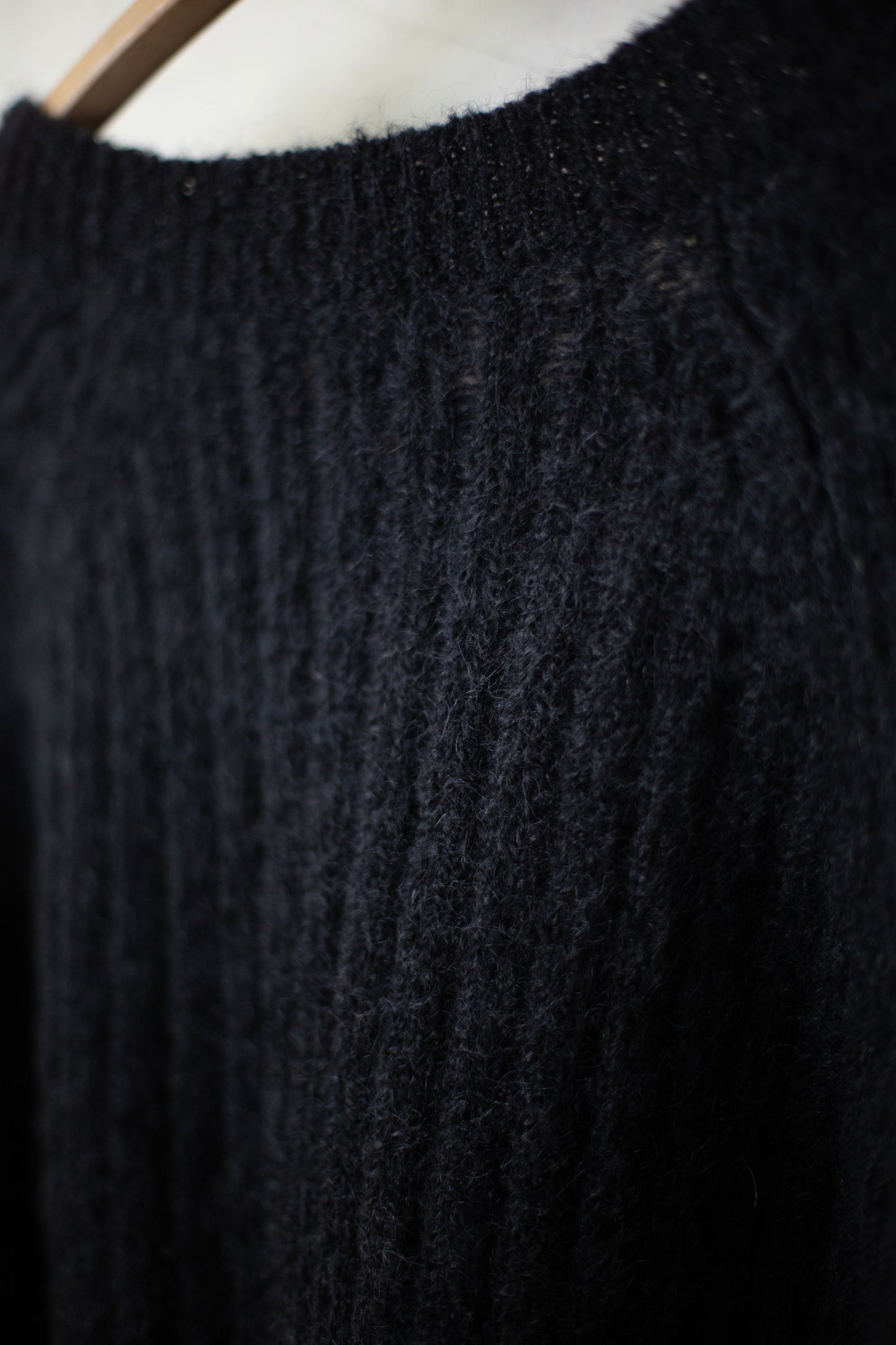 KNIT#71 - GOAT MOHAIR BLACK
