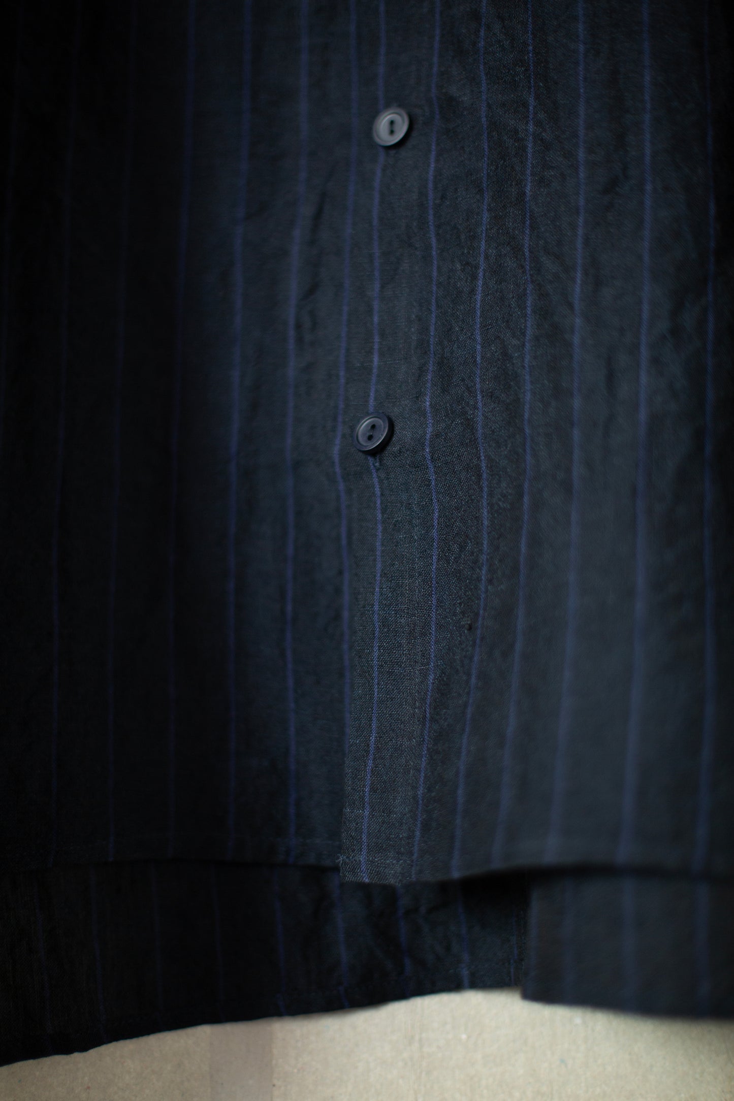 THE DRAUGHTSMAN SHIRT IN BUTCHER STRIPE INK