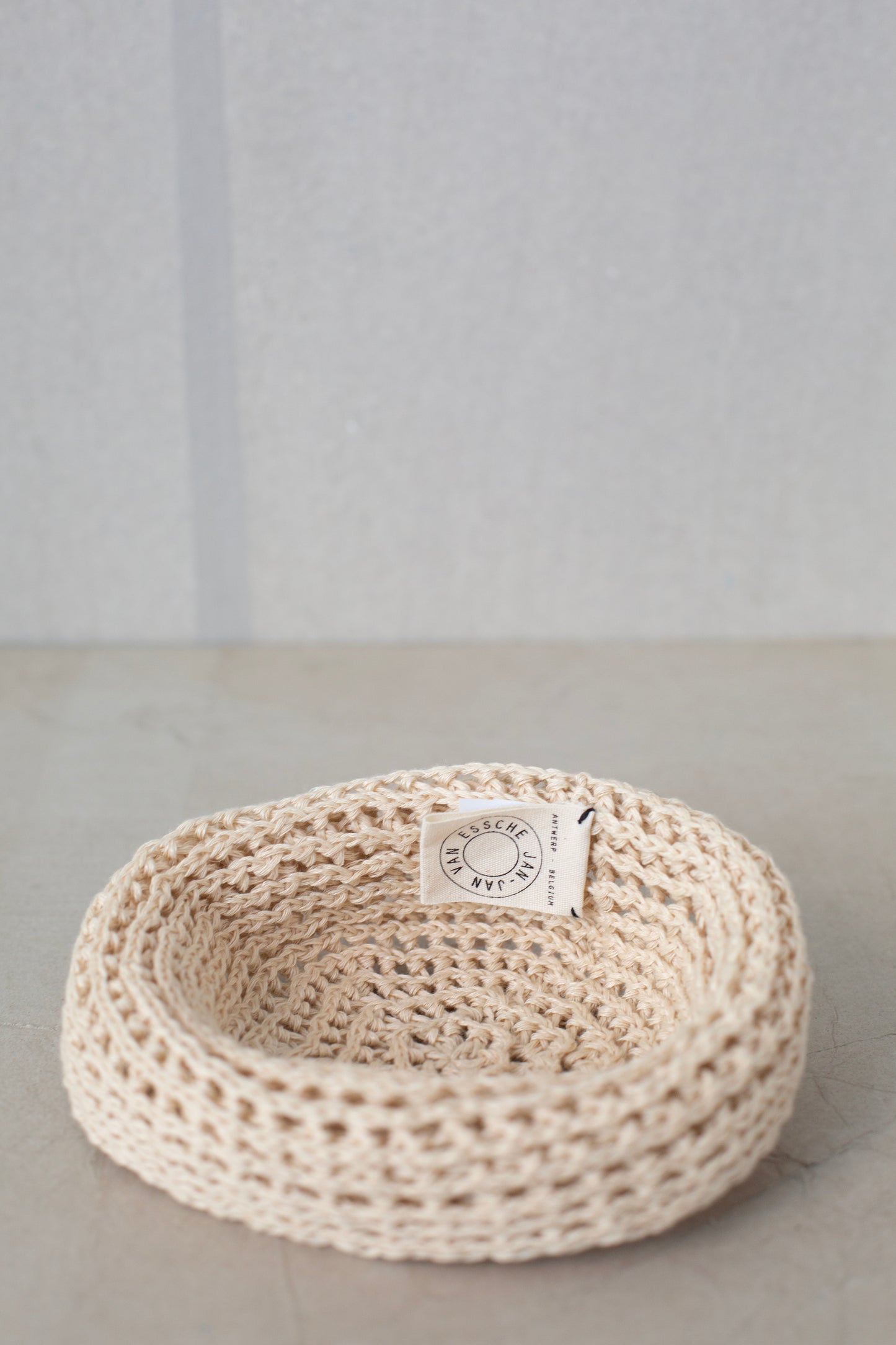 BEANIE#11 - LINEN COTTON YARN OFF-WHITE