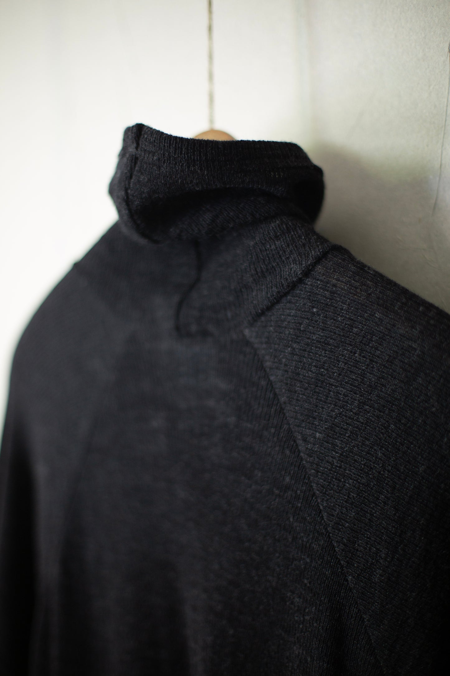 TEE#90 - WOOL 2/2 RIB ANTHRACITE