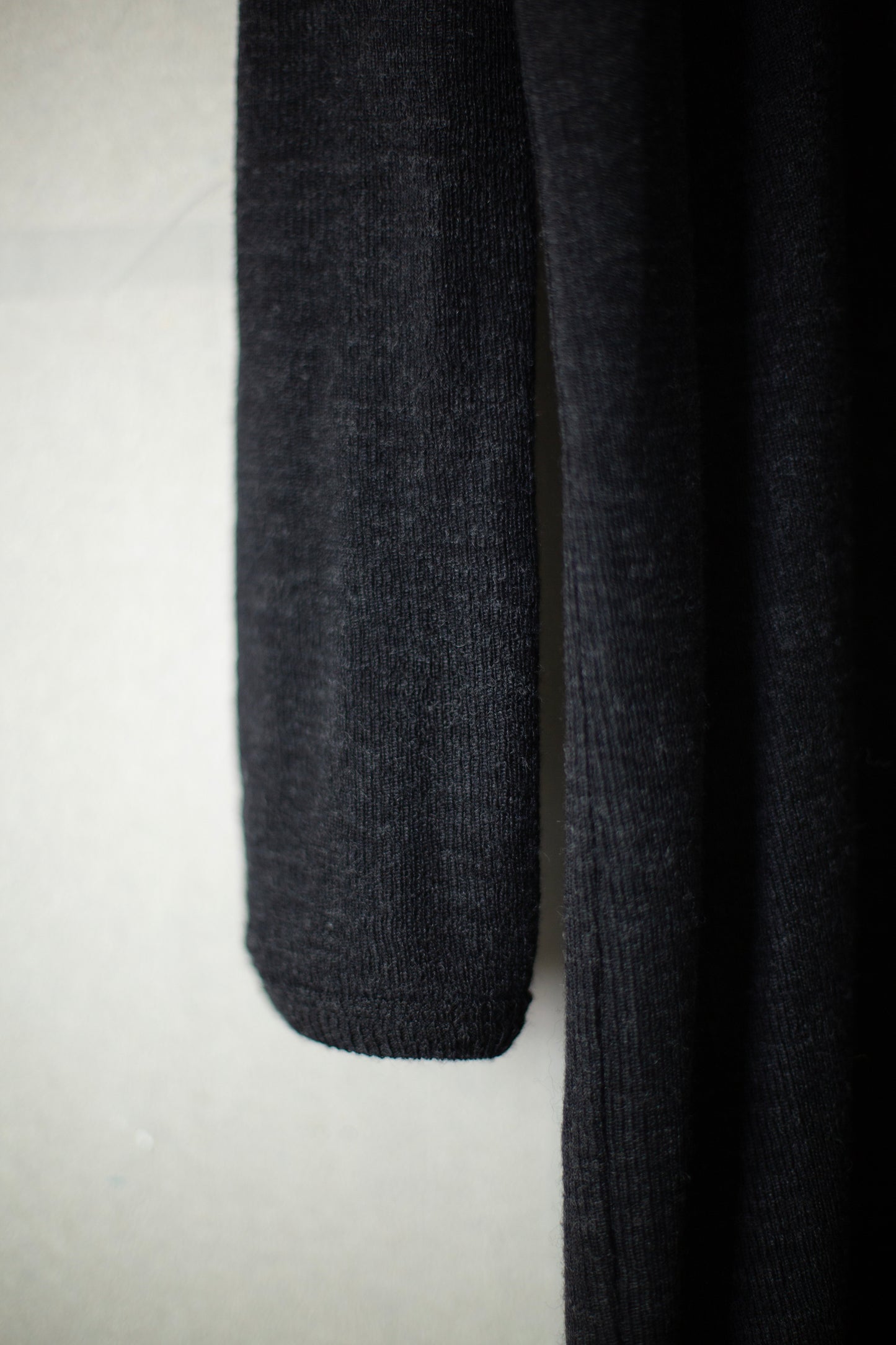 TEE#90 - WOOL 2/2 RIB ANTHRACITE