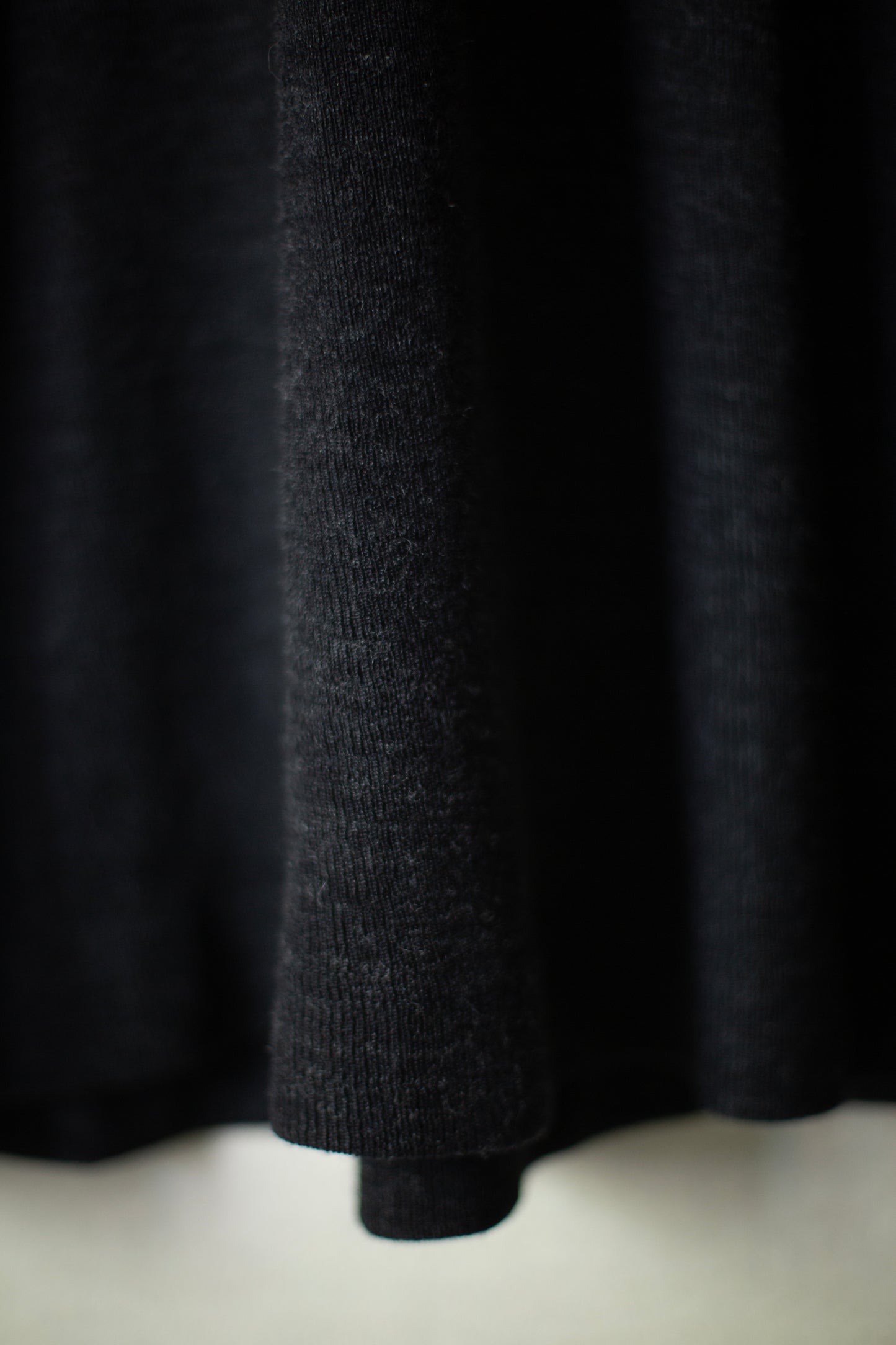 TEE#90 - WOOL 2/2 RIB ANTHRACITE