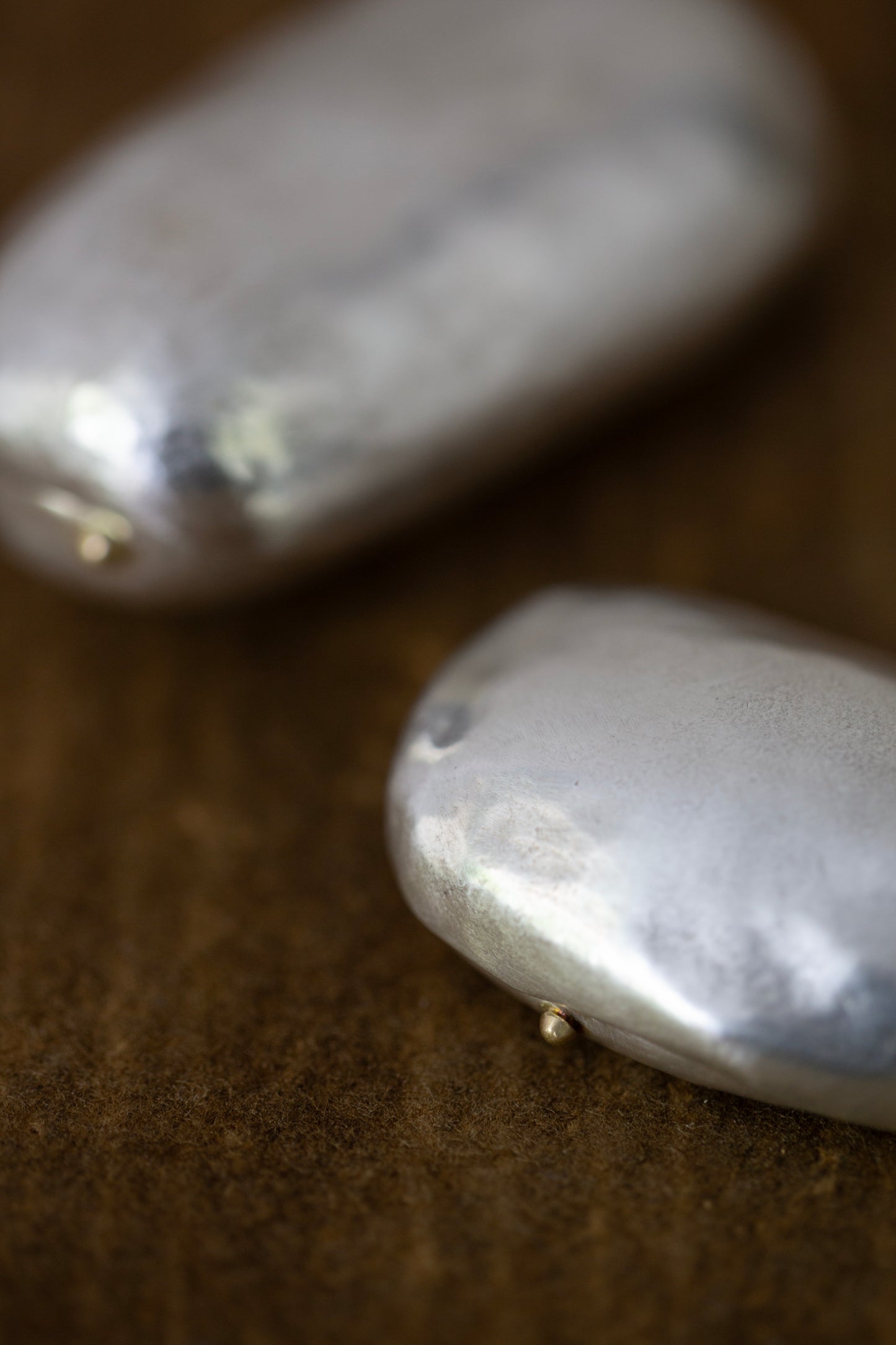 Ishiki - a pure sterling silver stone vessel by Mayumi Utsunomiya