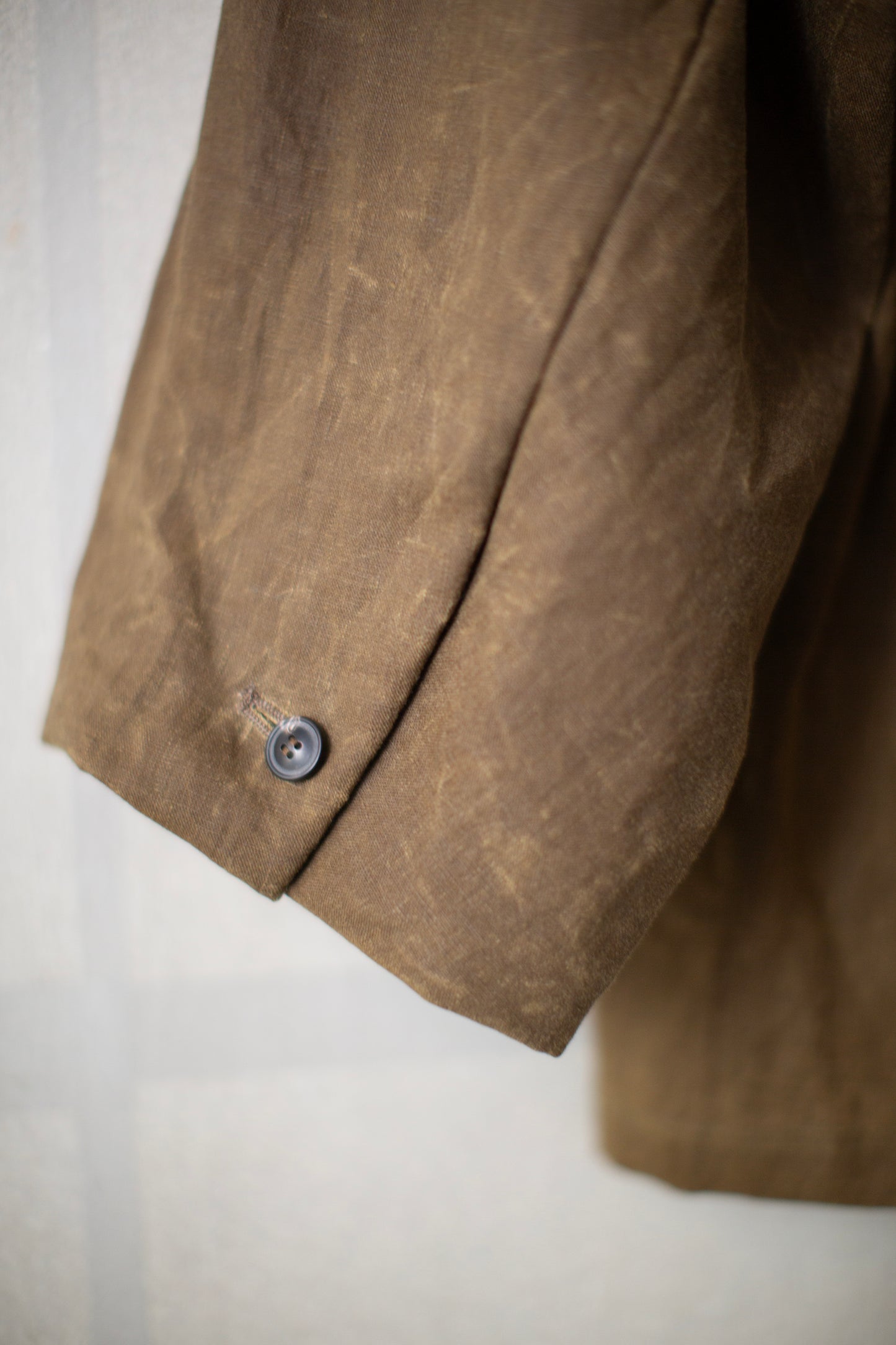 Beige Oil Paraffin Stalker Jacket