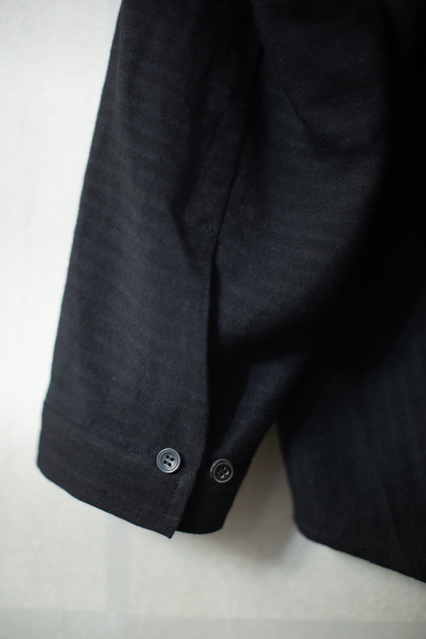 SHIRT#99 - LINEN SHIRTING BLACK