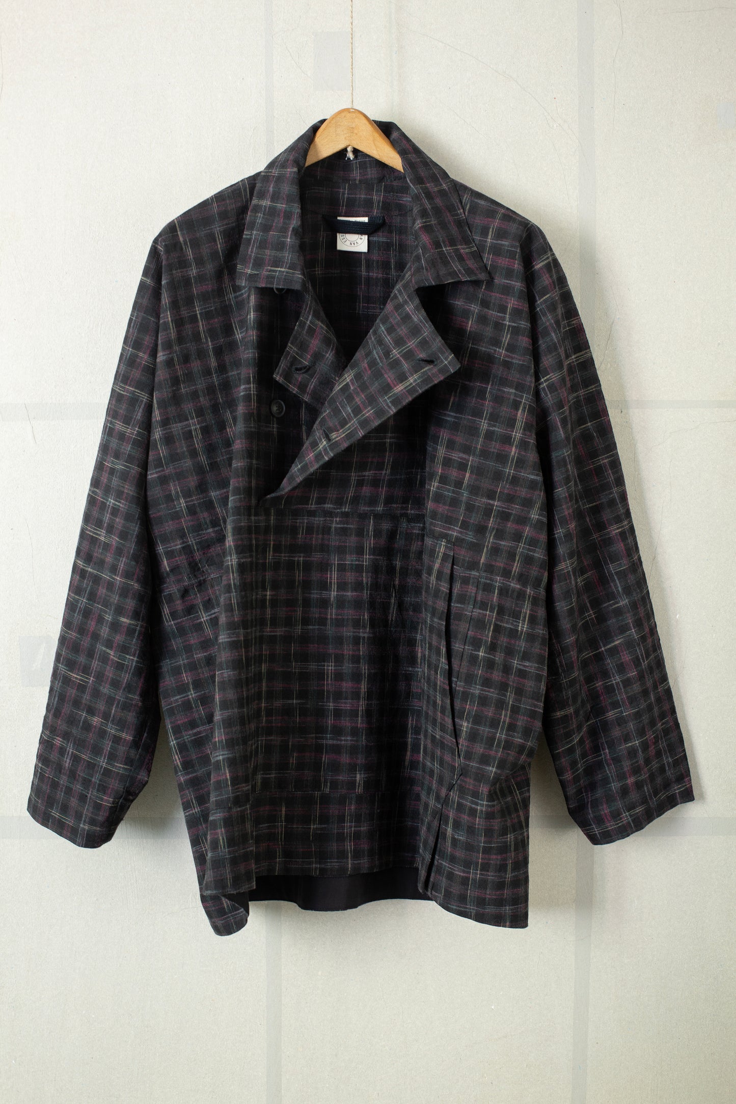 ANORAK#1 - TUMBLED WOOL CHECK KASURI