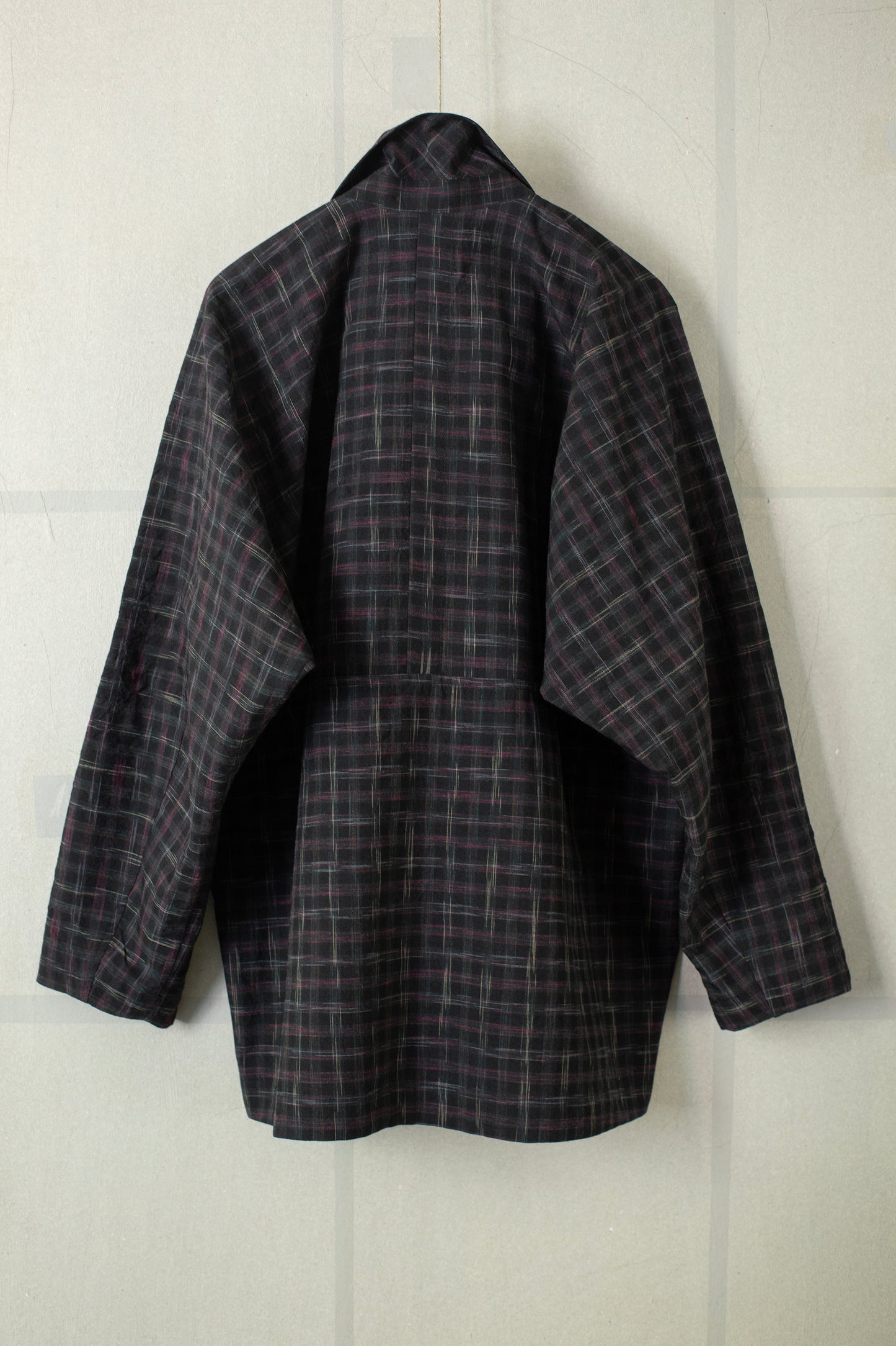 ANORAK#1 - TUMBLED WOOL CHECK KASURI