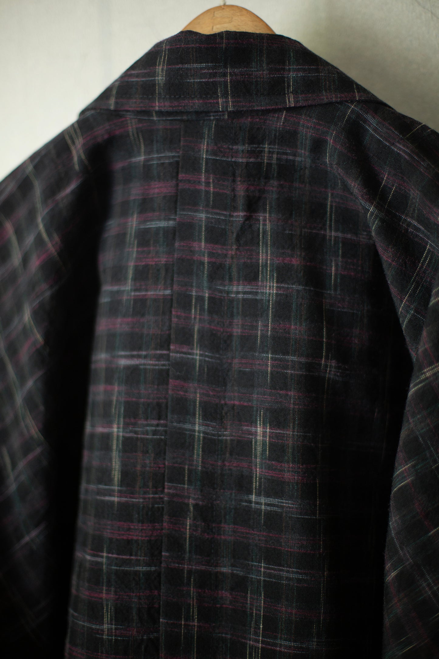 ANORAK#1 - TUMBLED WOOL CHECK KASURI