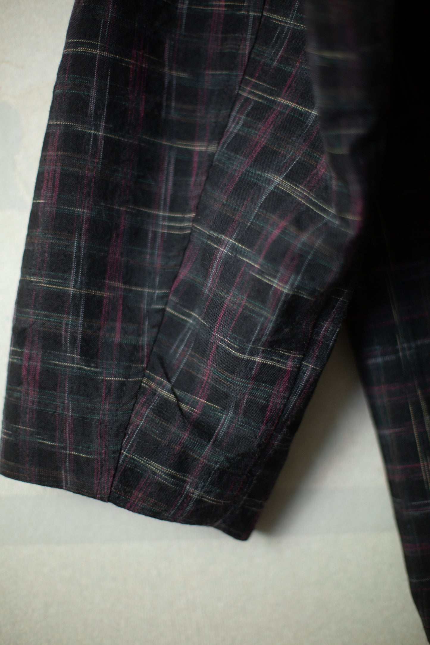 ANORAK#1 - TUMBLED WOOL CHECK KASURI