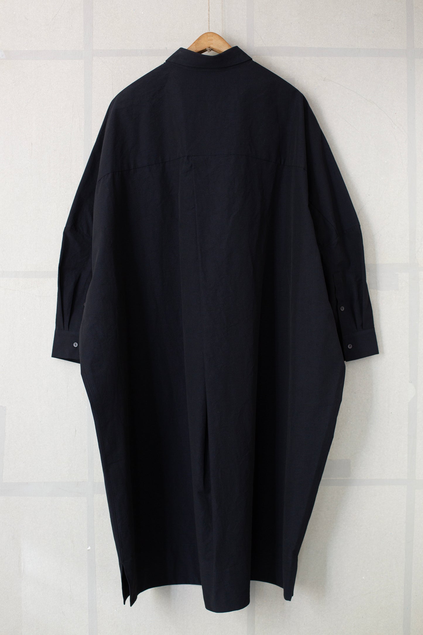 THE FRAMER DRESS IN STRUCTURED COTTON INK