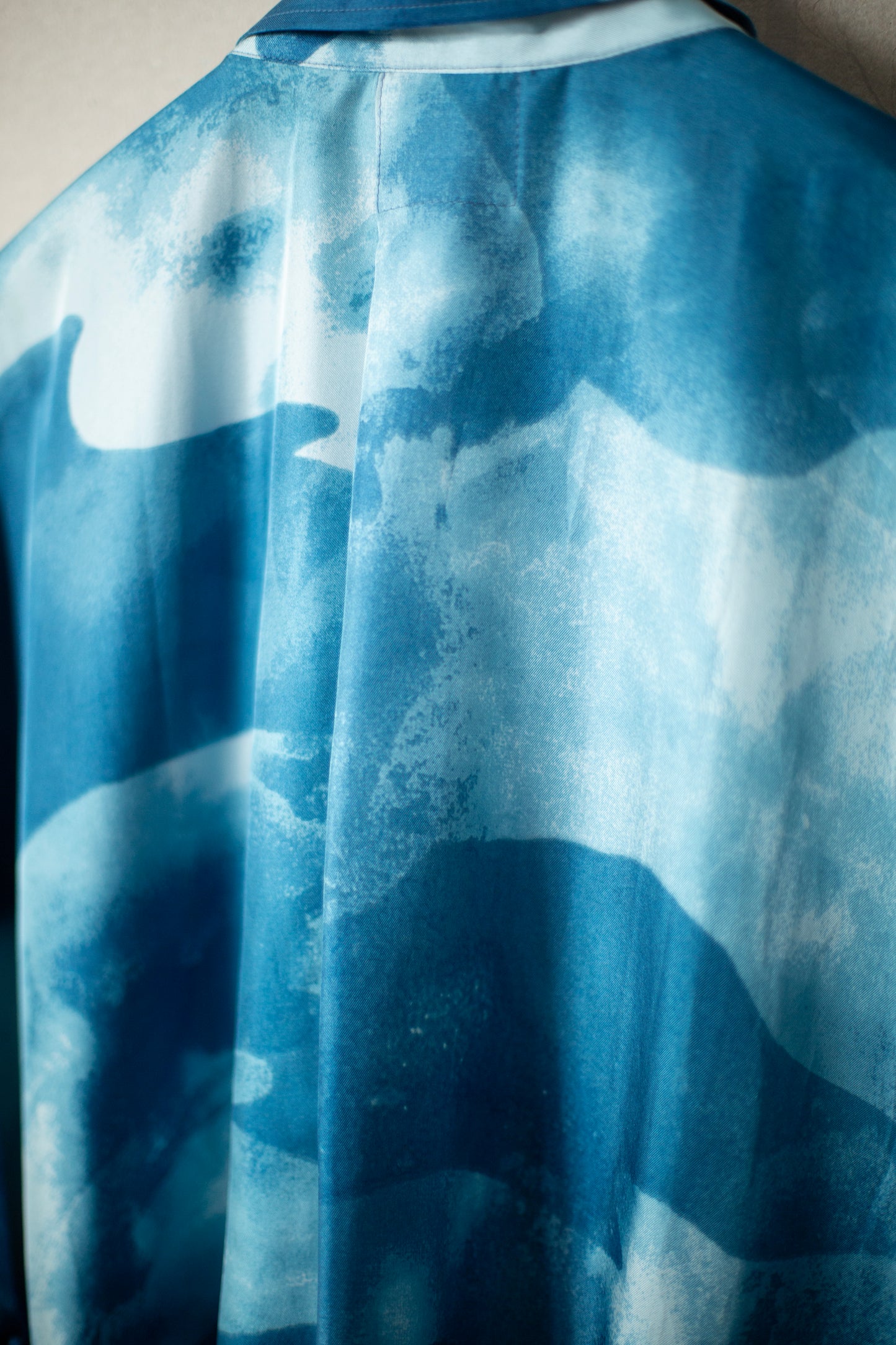 SHIRT#100 - SILK AIZOME CLOUDS