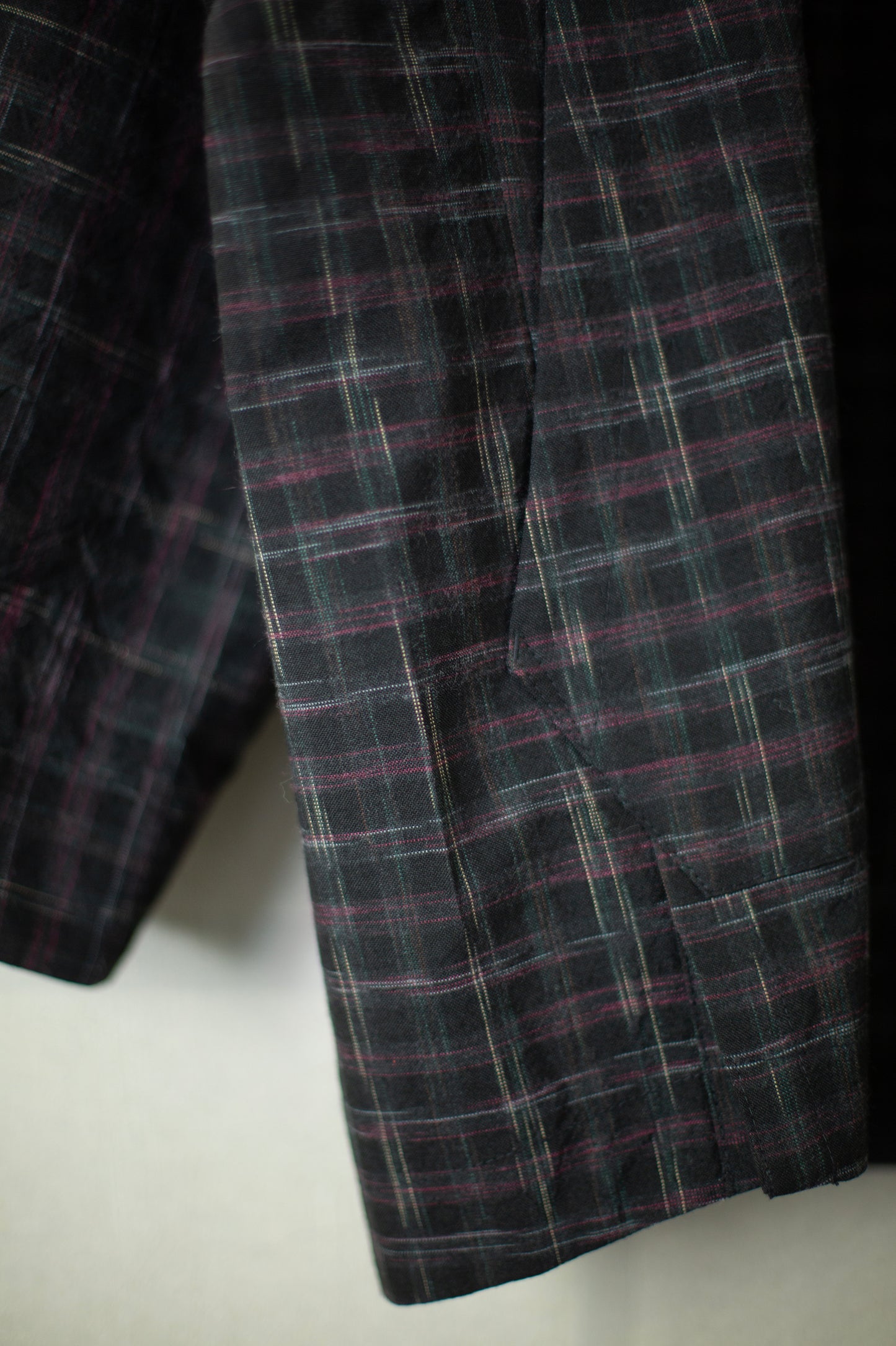 ANORAK#1 - TUMBLED WOOL CHECK KASURI