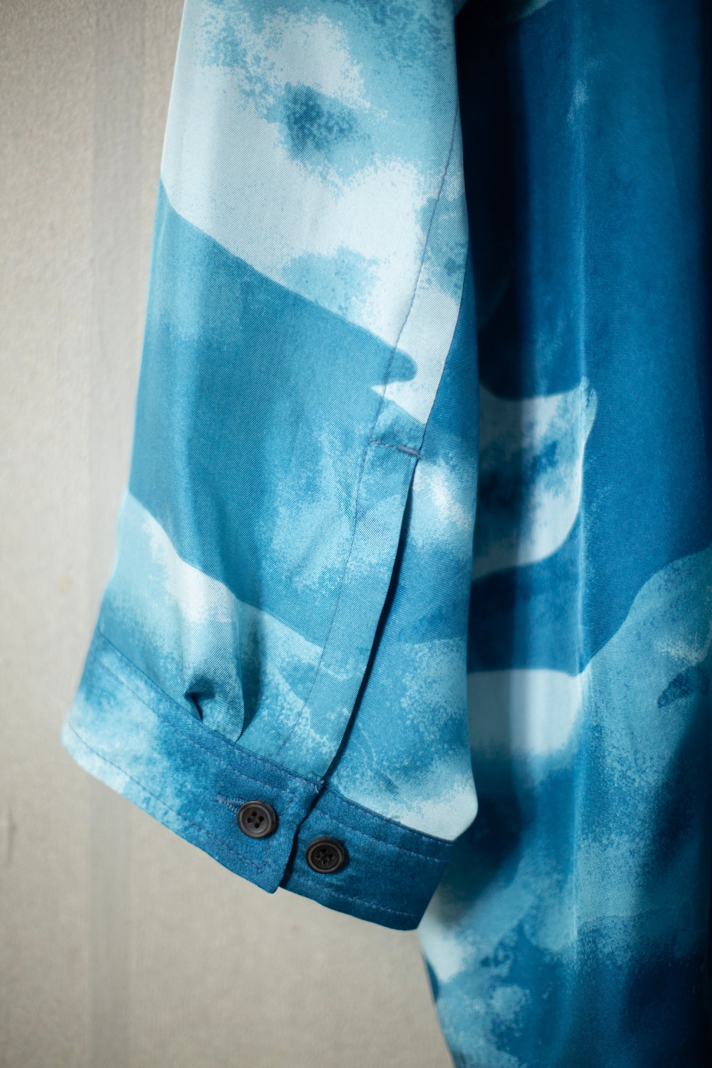 SHIRT#100 - SILK AIZOME CLOUDS
