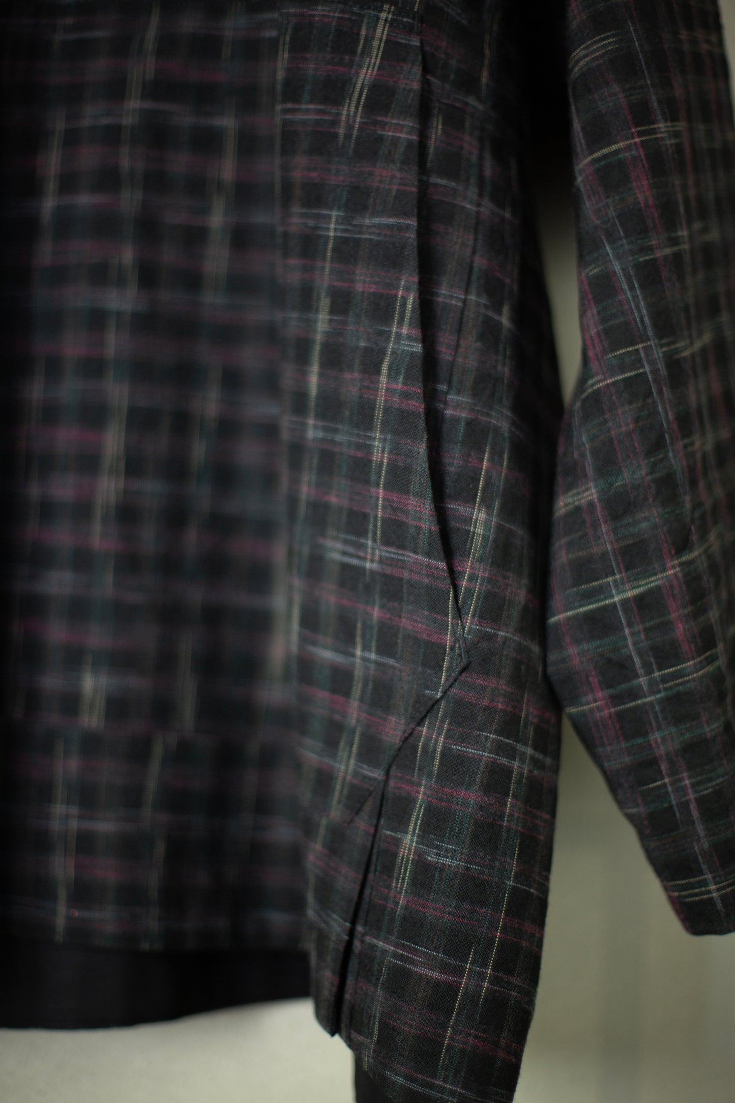 ANORAK#1 - TUMBLED WOOL CHECK KASURI