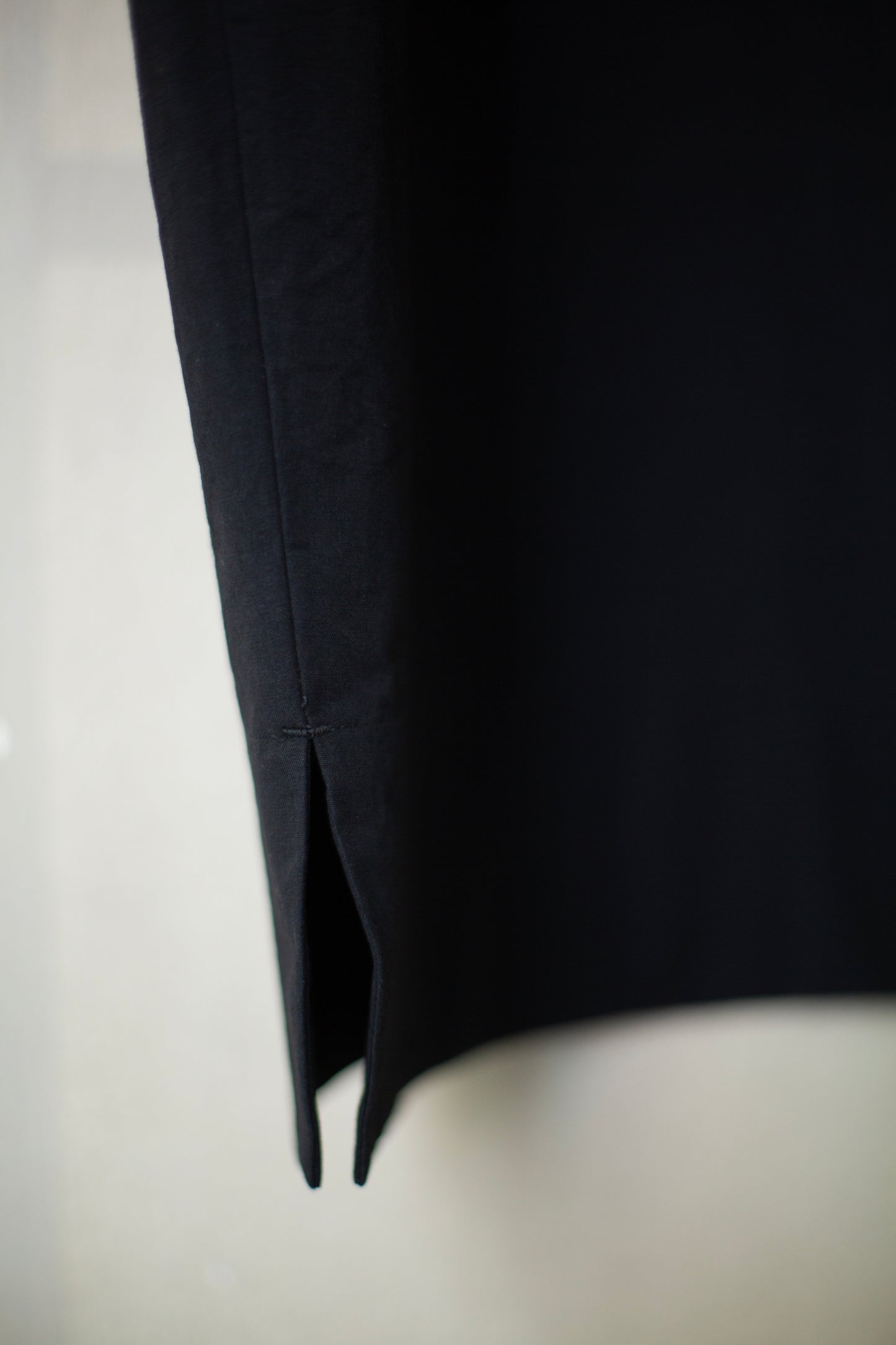 THE FRAMER DRESS IN STRUCTURED COTTON INK