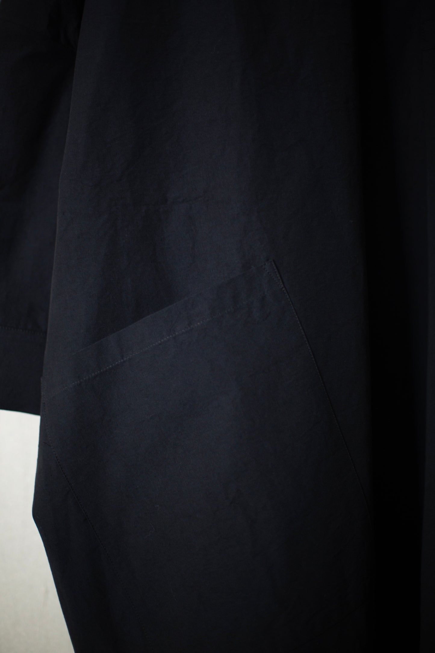 THE FRAMER DRESS IN STRUCTURED COTTON INK
