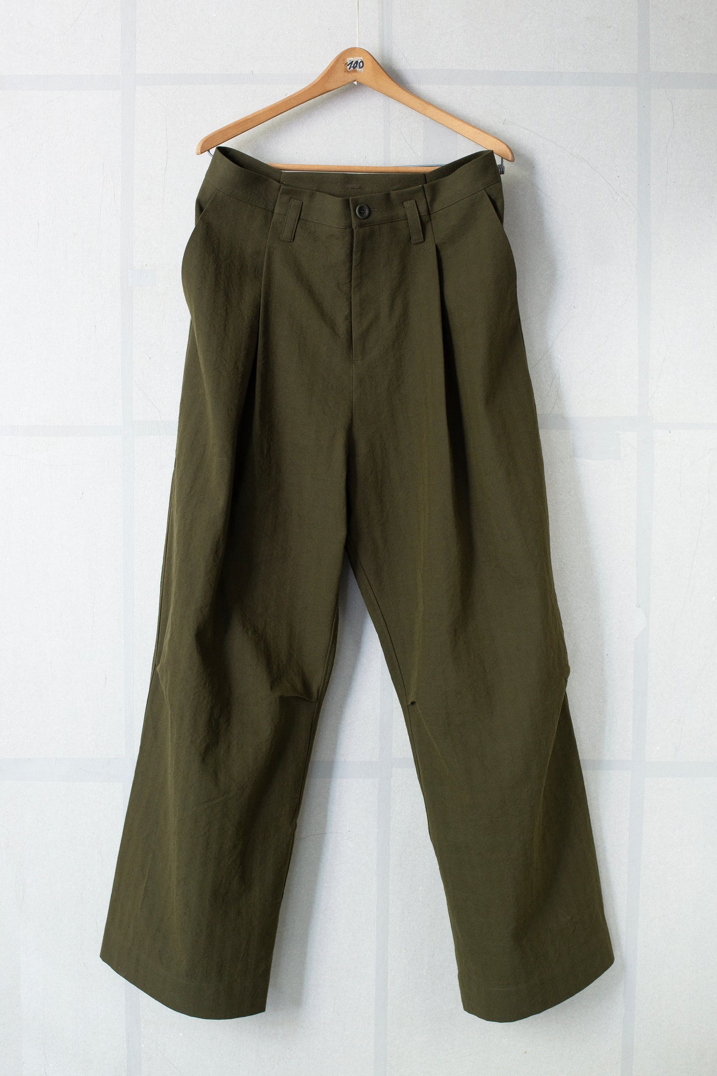 THE POTTER TROUSER IN HERRINGBONE SUITING HEATH