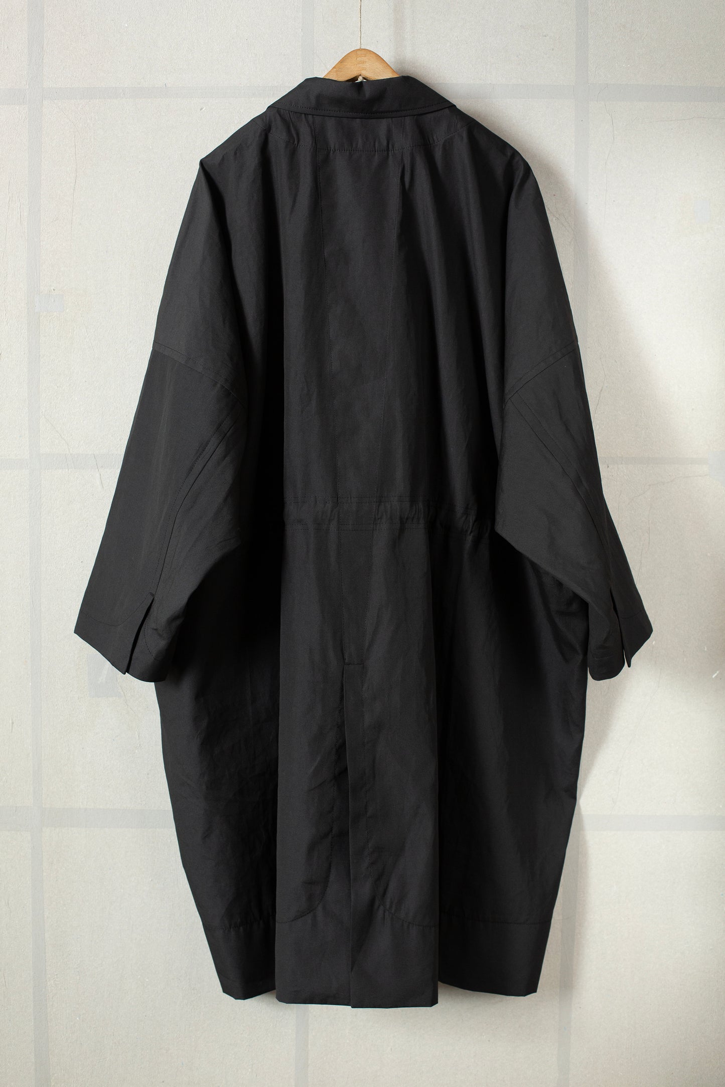 COAT#32 - COATED CLOTH TAR BLACK