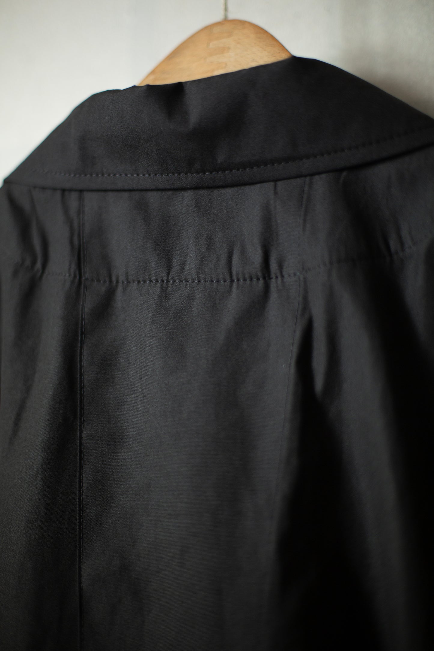 COAT#32 - COATED CLOTH TAR BLACK