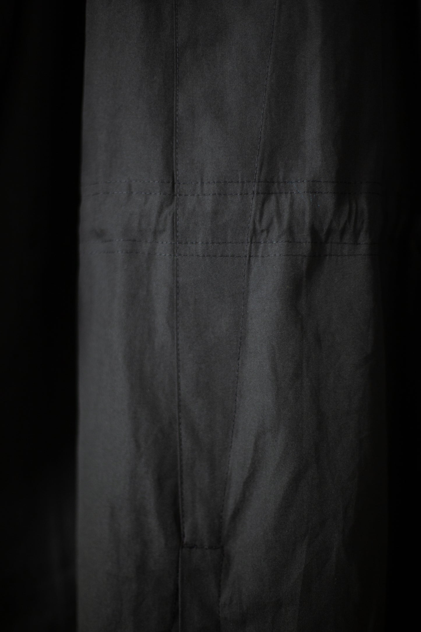 COAT#32 - COATED CLOTH TAR BLACK